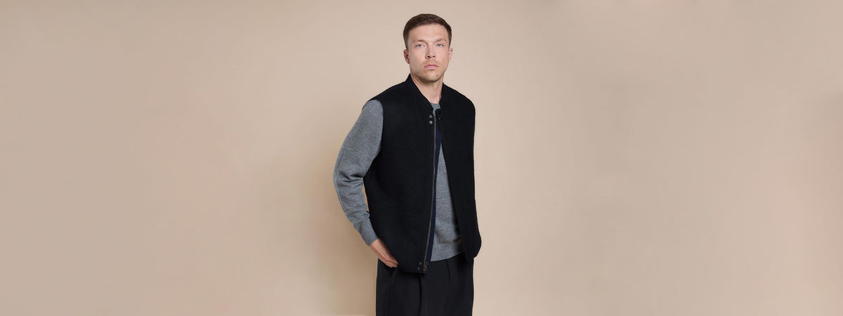 Men's Alpaca vests and ponchos