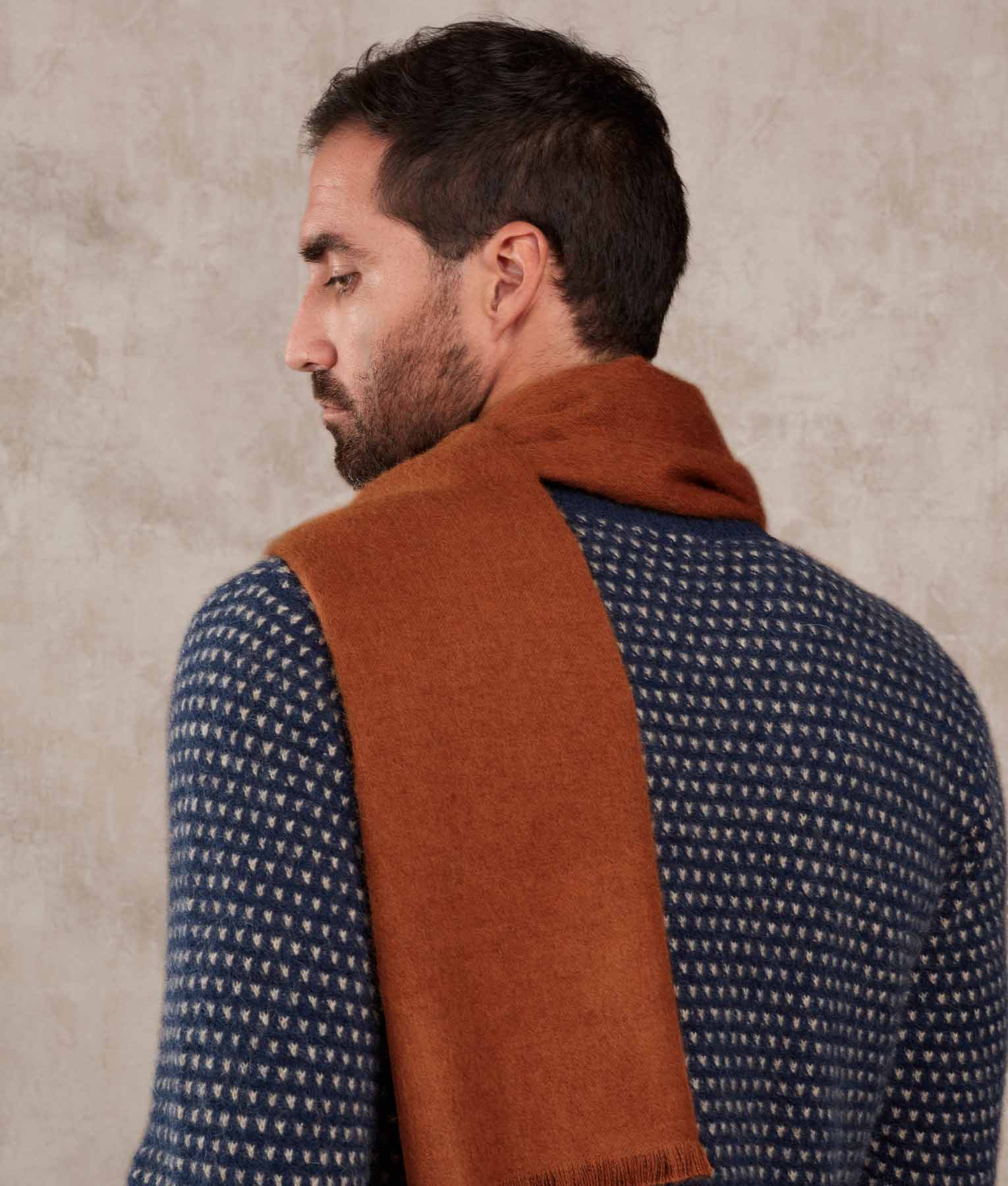 Brushed Scarf - Umber Brown