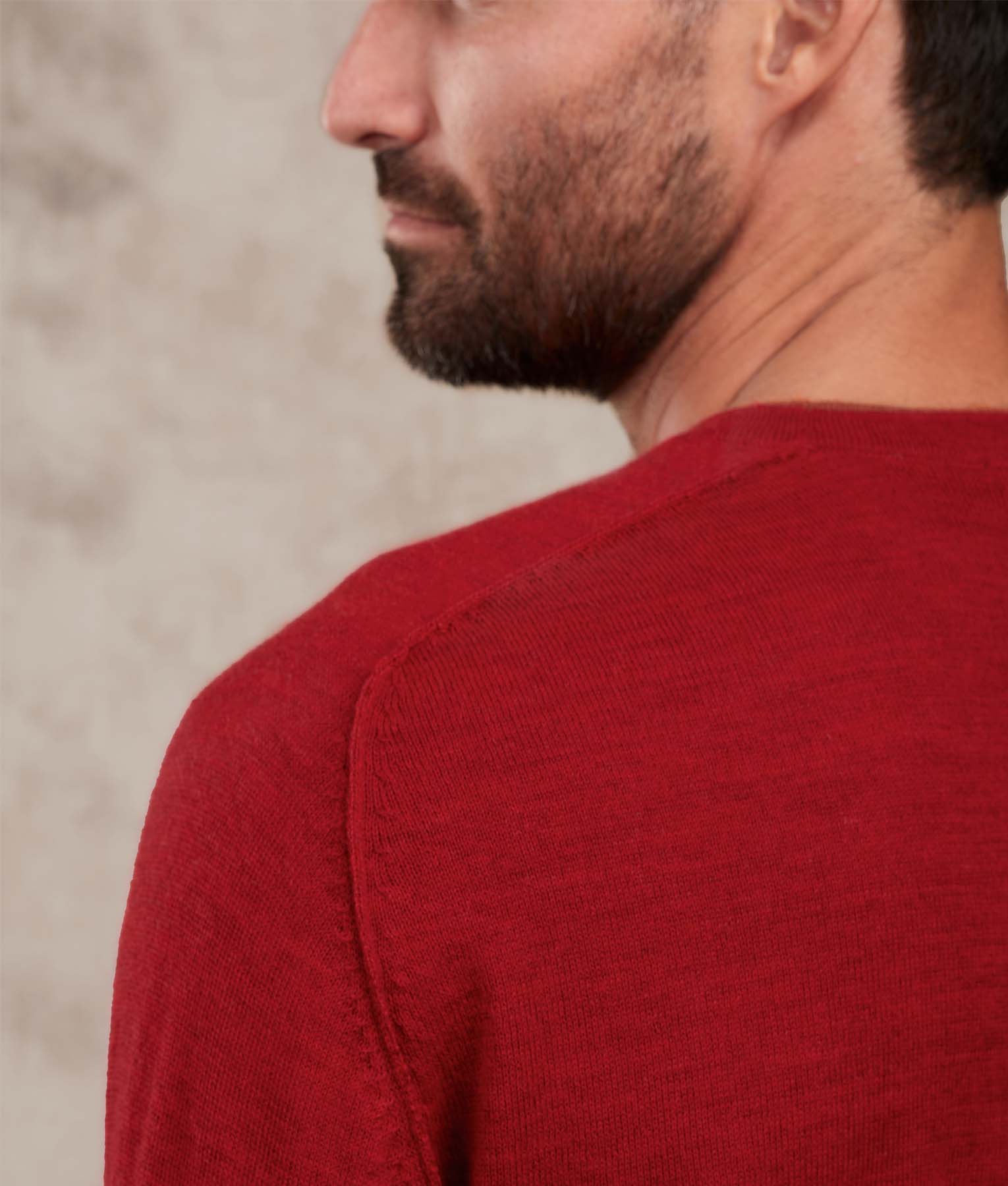 Classic Jersey Saddle Shoulder Crew - Sauce And Adobe