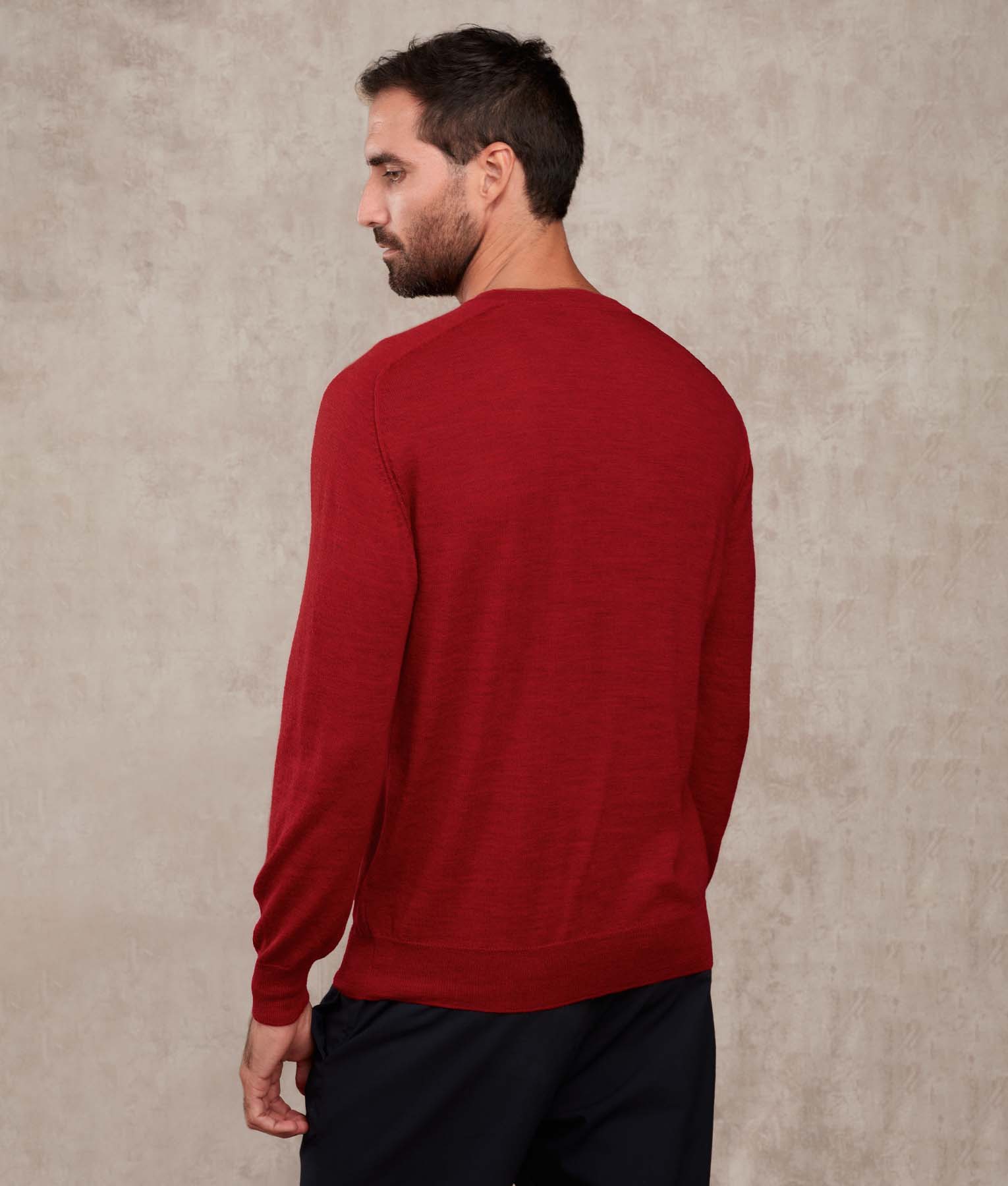Classic Jersey Saddle Shoulder Crew - Sauce And Adobe