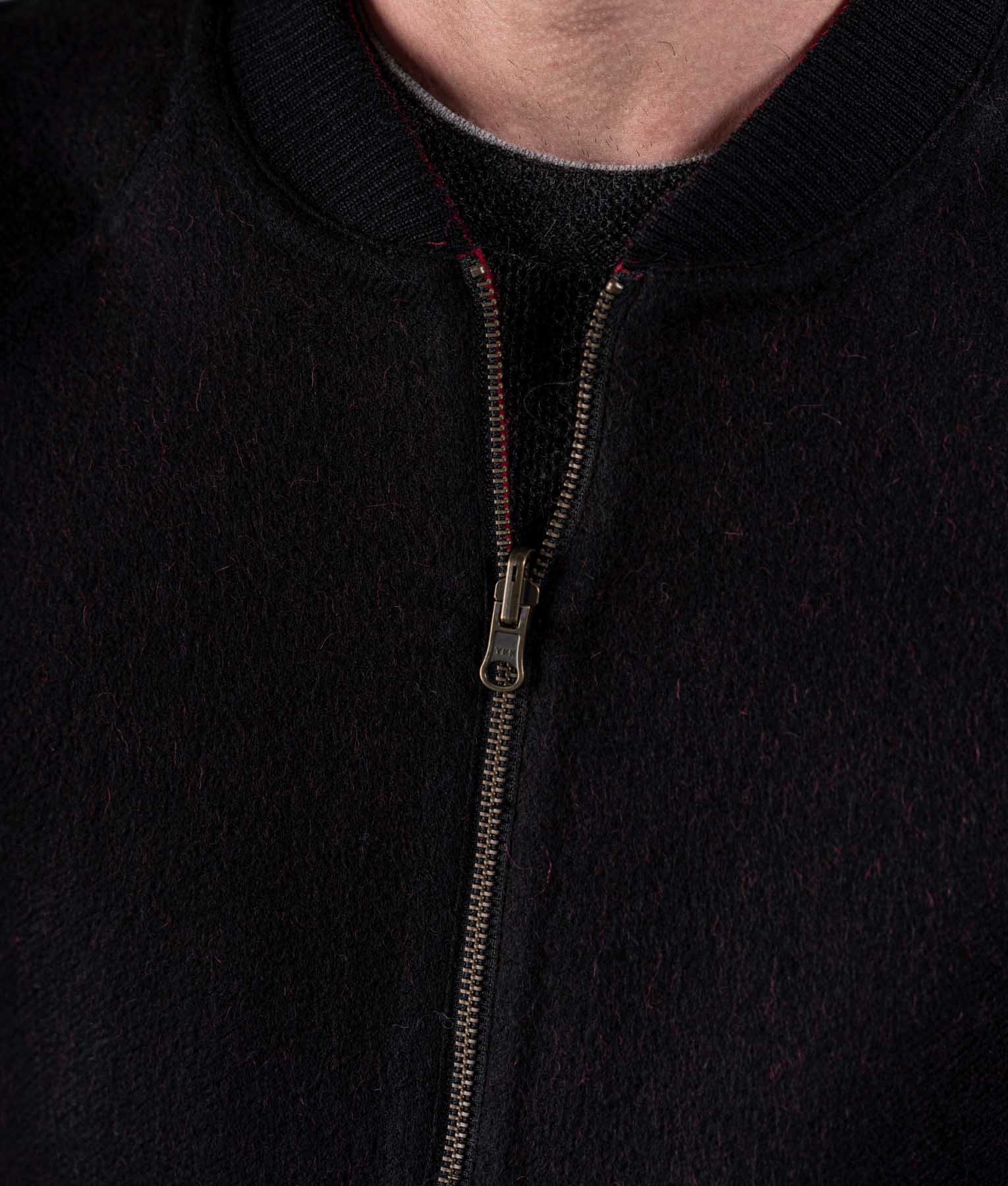 Reversible Bomber Jacket - Black And Red