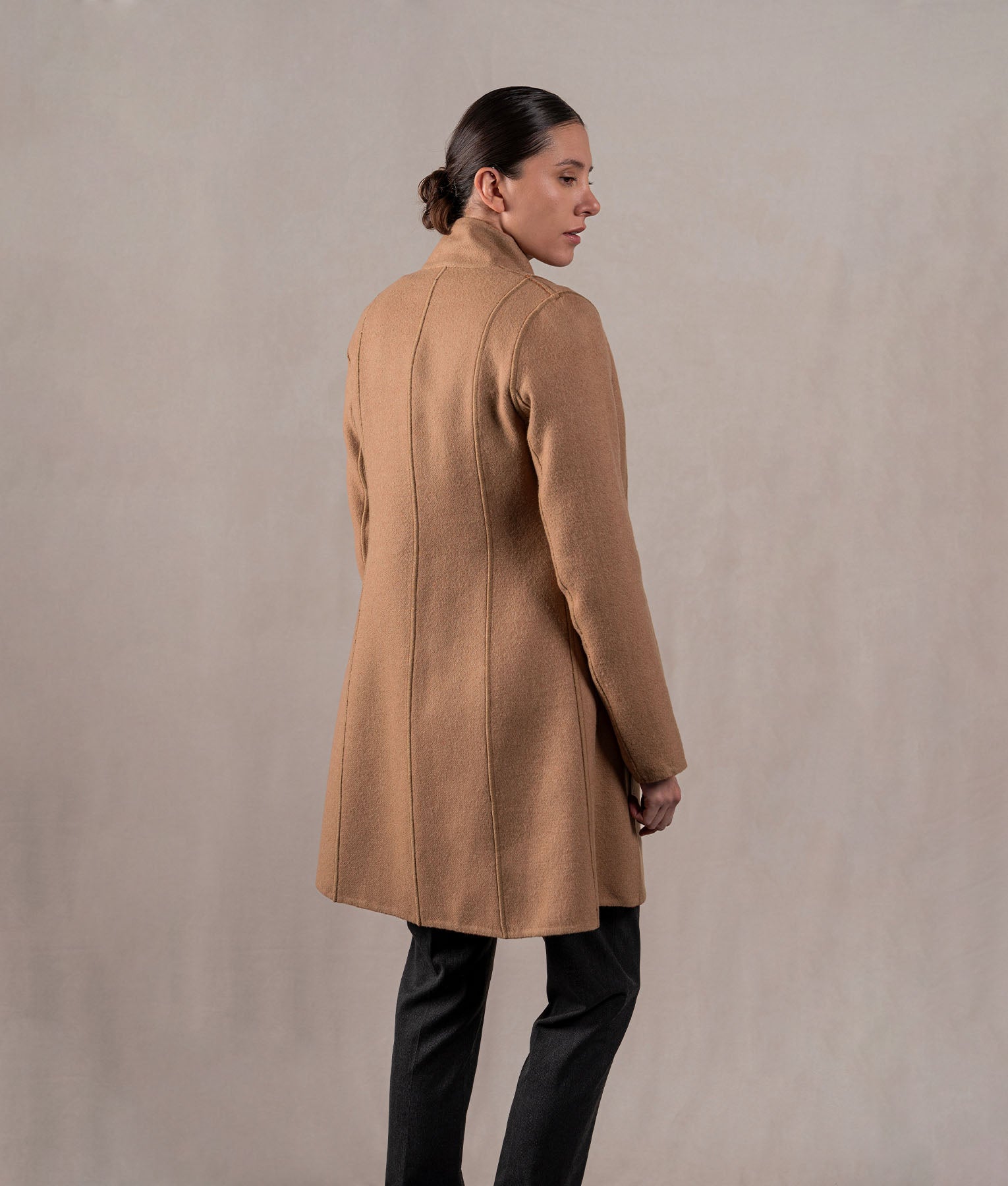 Reversible Soft Coat - Roof Terracotta And Camel