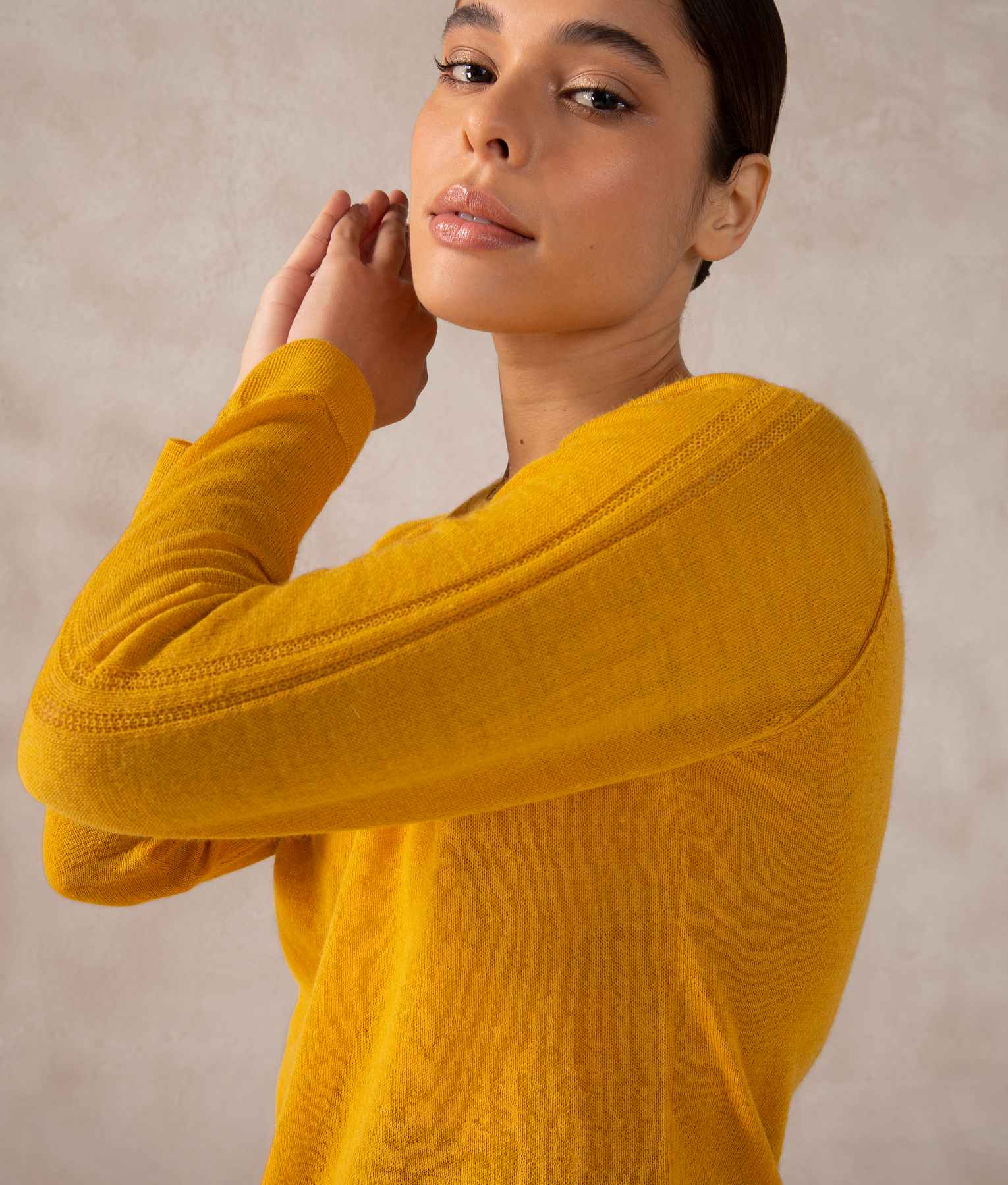 Basic Raglan Sleeves Sweater - Tawny Olive