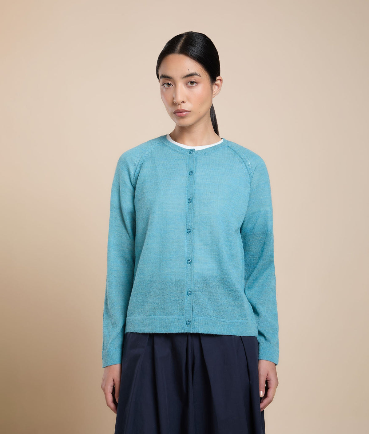Basic Raglan Sleeve Cardigan