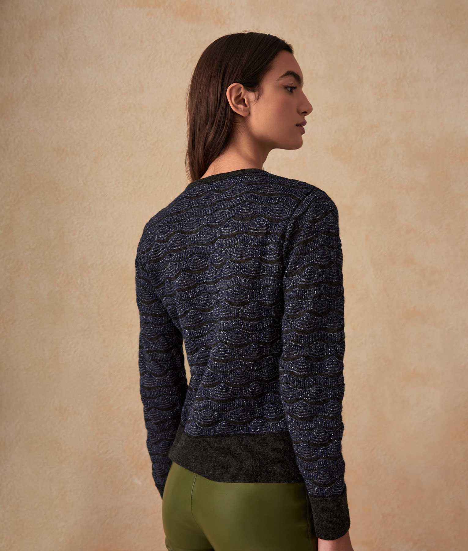 Transfers Basic Sweater - Raven And Patriot Blue