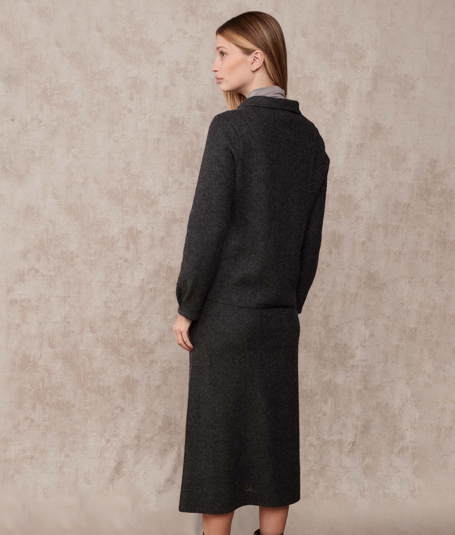 Shirt Bw Cardigan With Pockets - Pirate Black