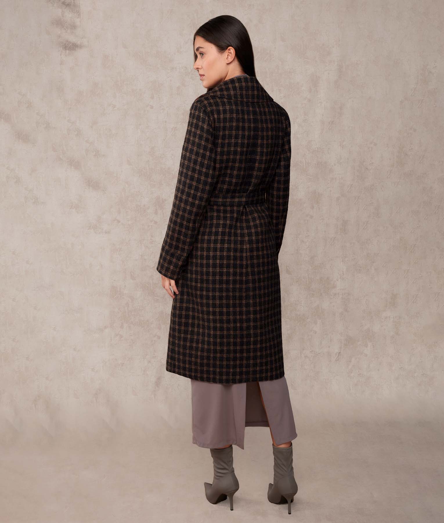 Reversible Oversized Belted Coat