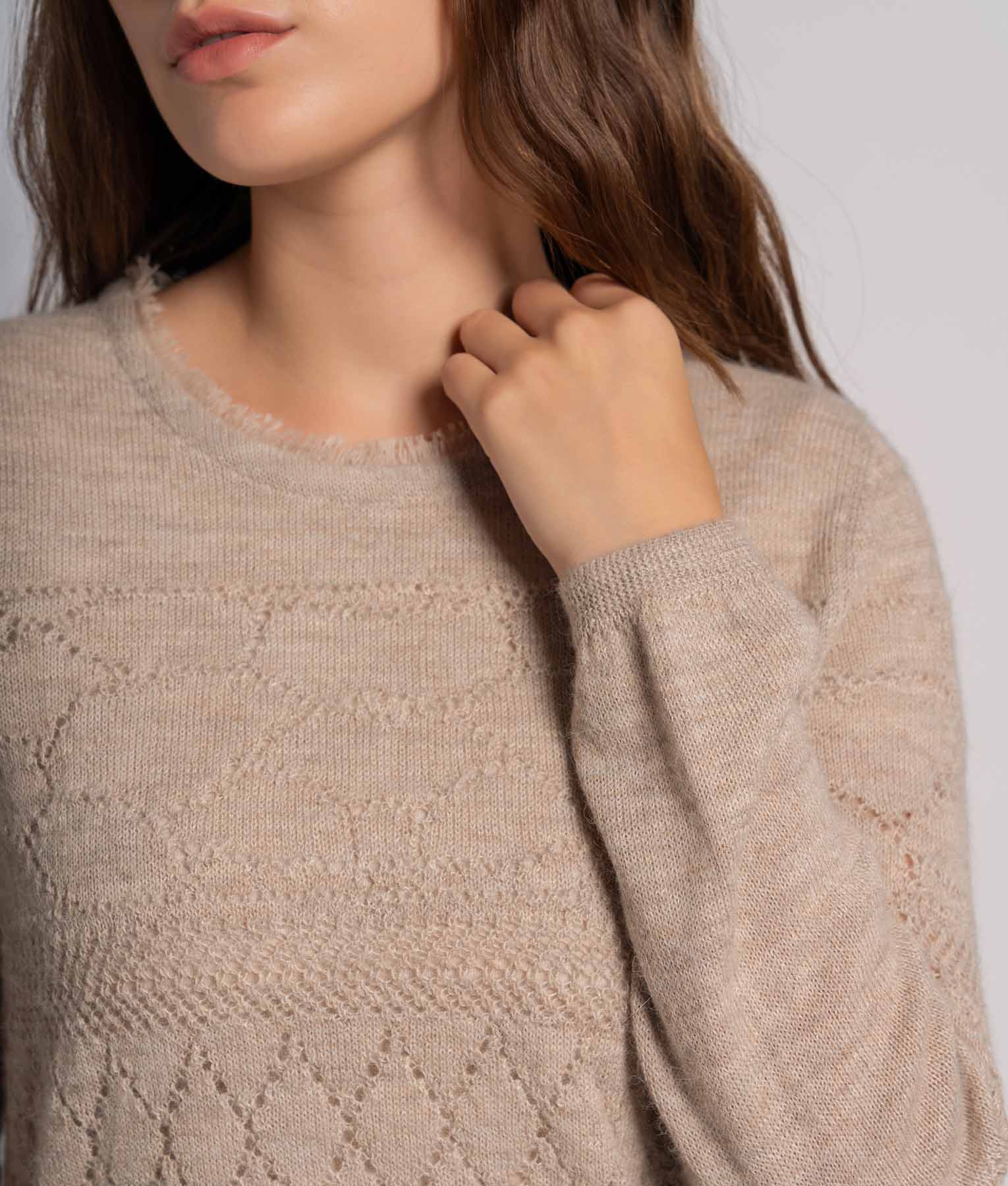 Blossom Sweater With Lace Effect