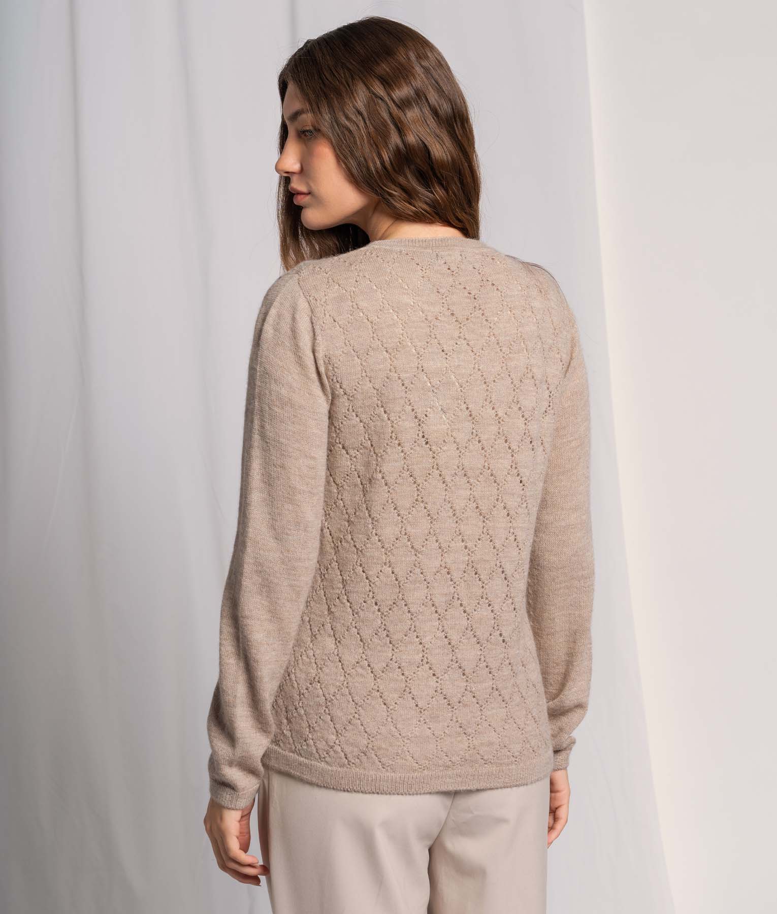 Lacy Argyle Sweater
