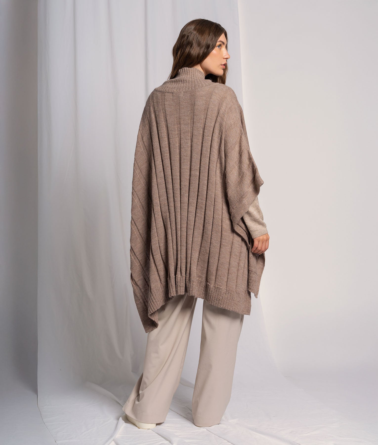 Mediri High Neck Poncho