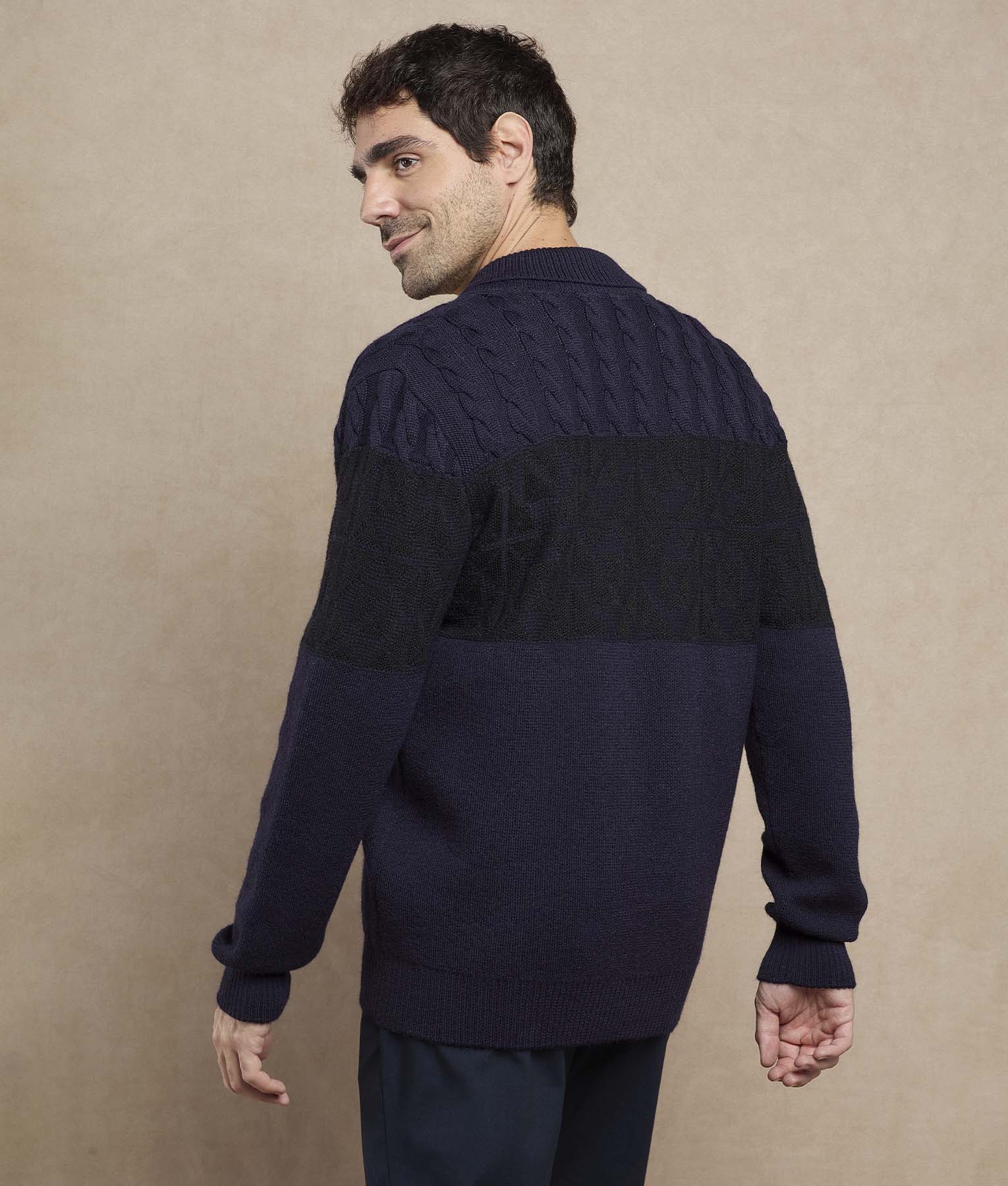 Men Fisherman Cardigan