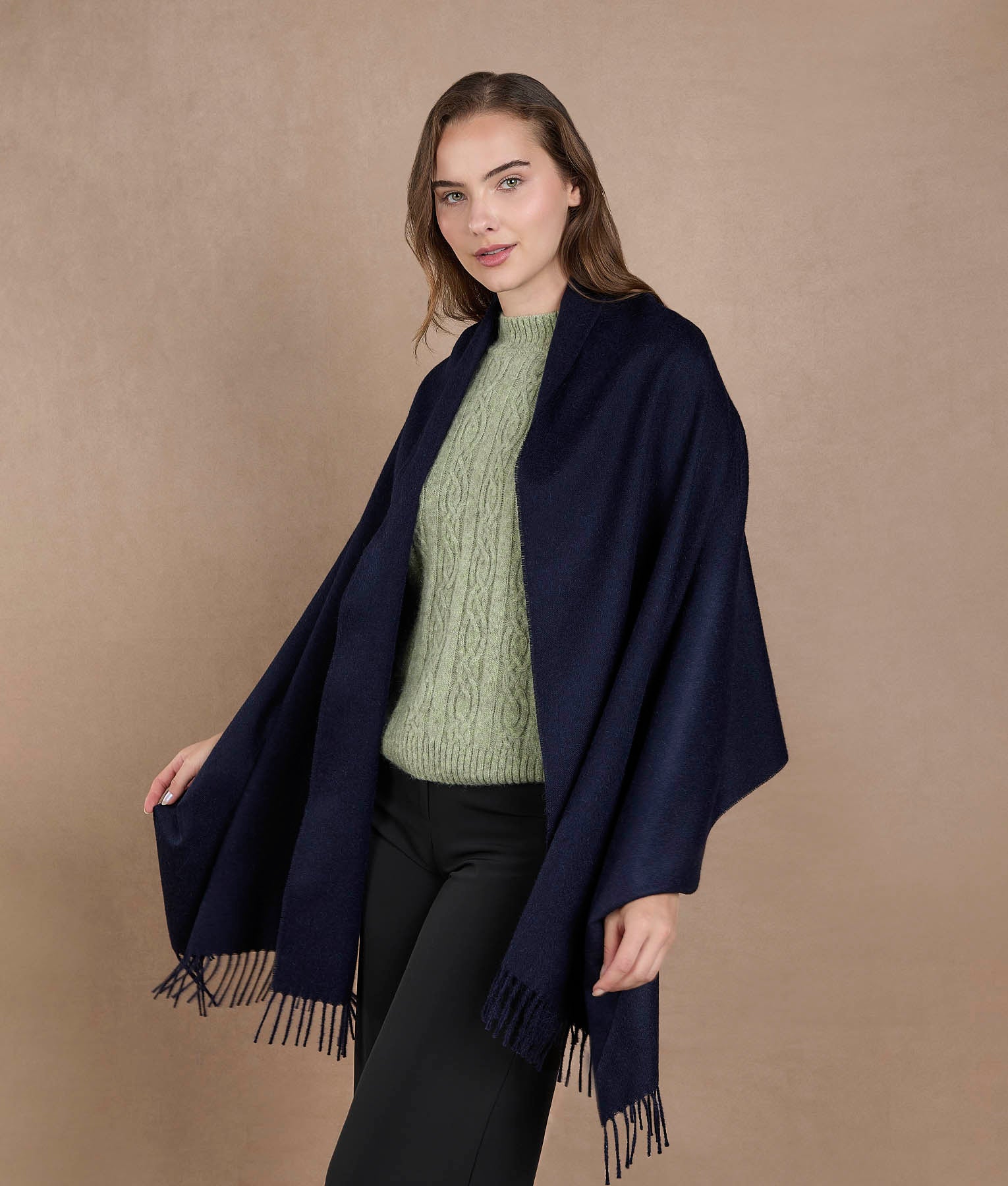 Brushed Shawl - Total Eclipse