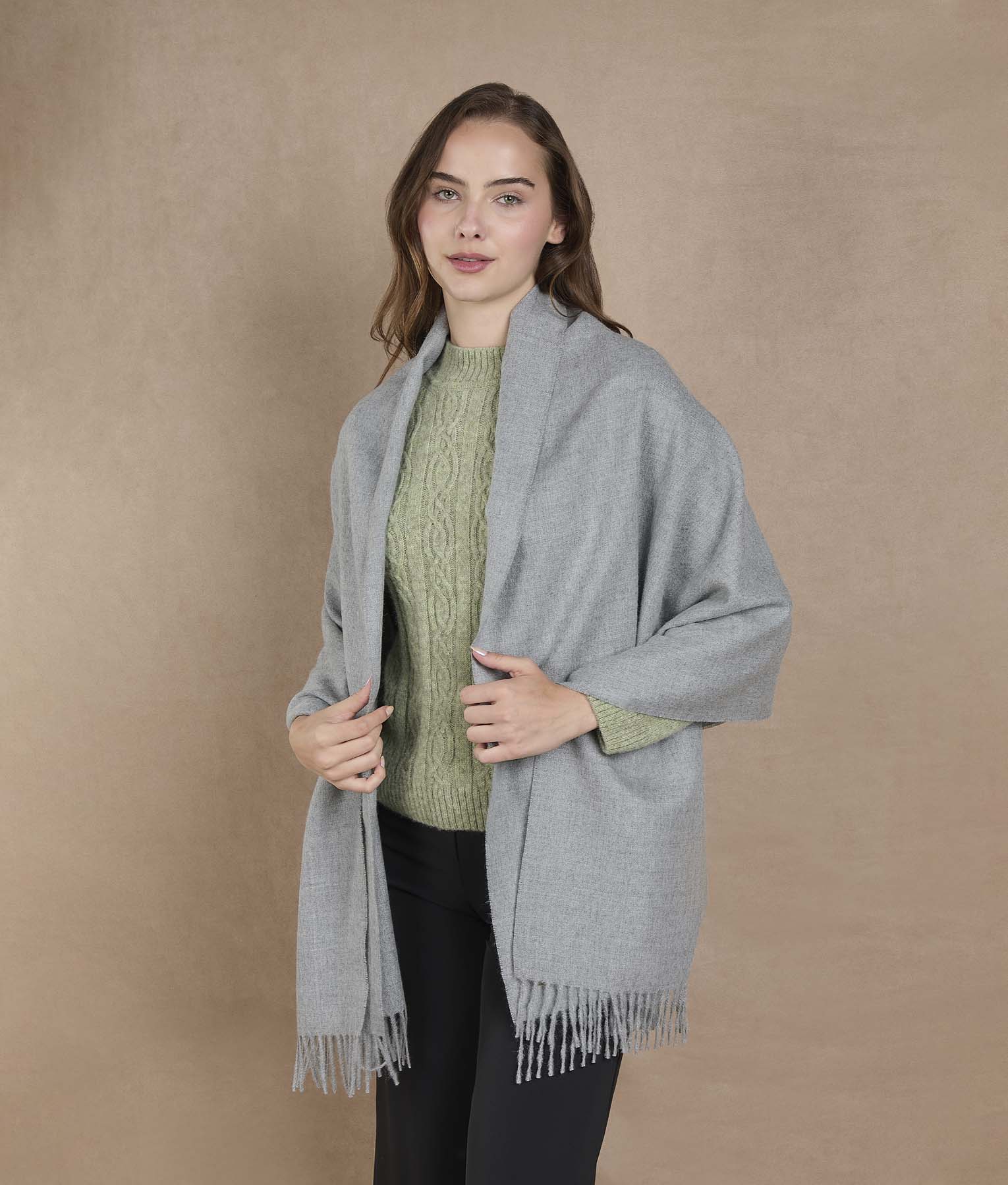 Brushed Shawl - Wet Weather