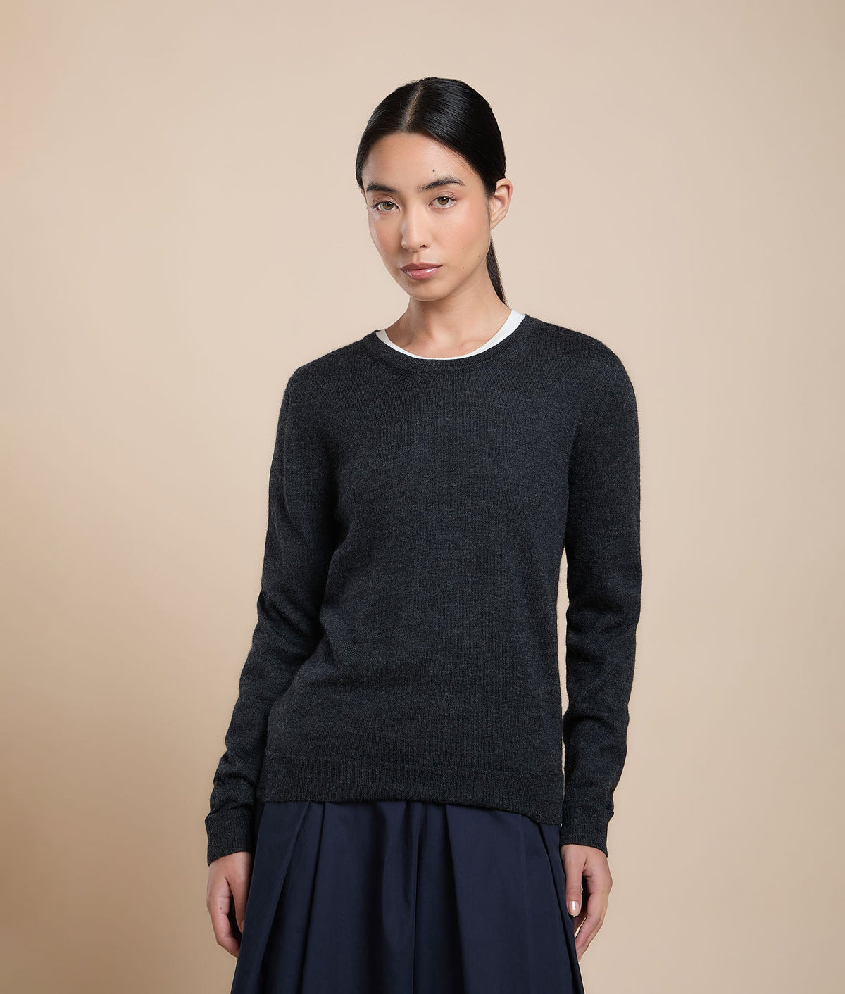 Fine Classic Jersey Knit Sweater