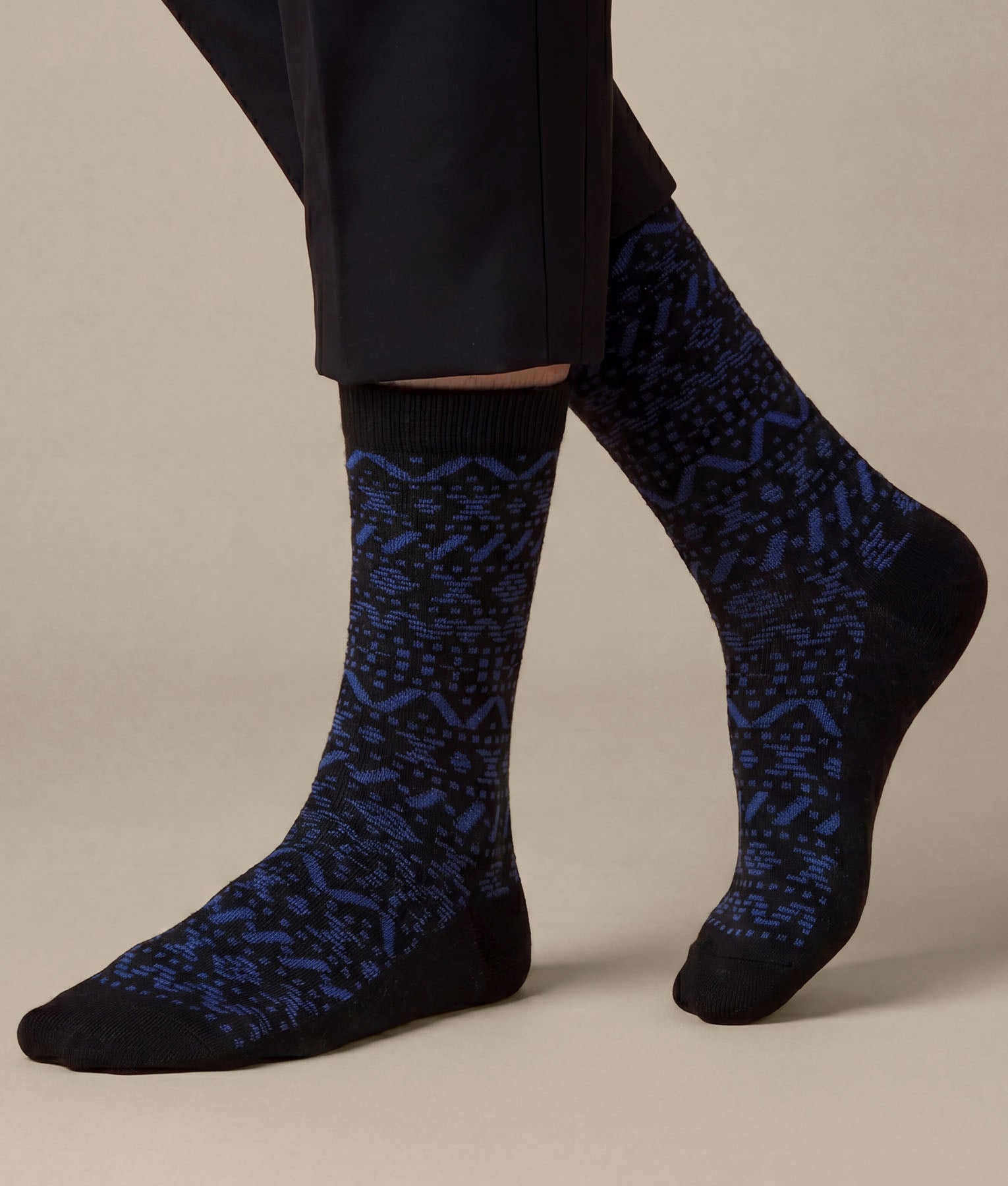 Men's Bicolor Andes Pattern Socks