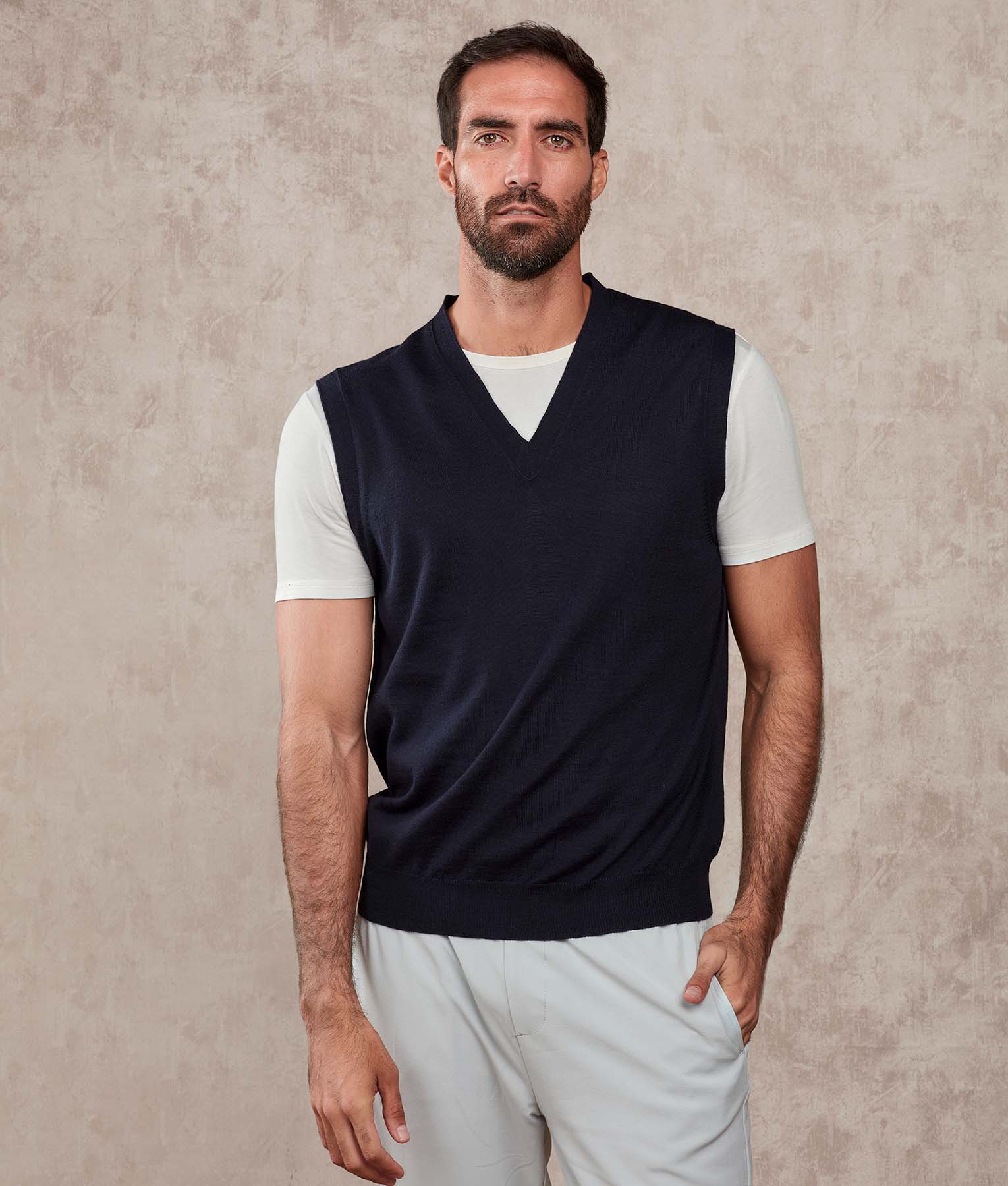 Classic Vest - Navy Blue