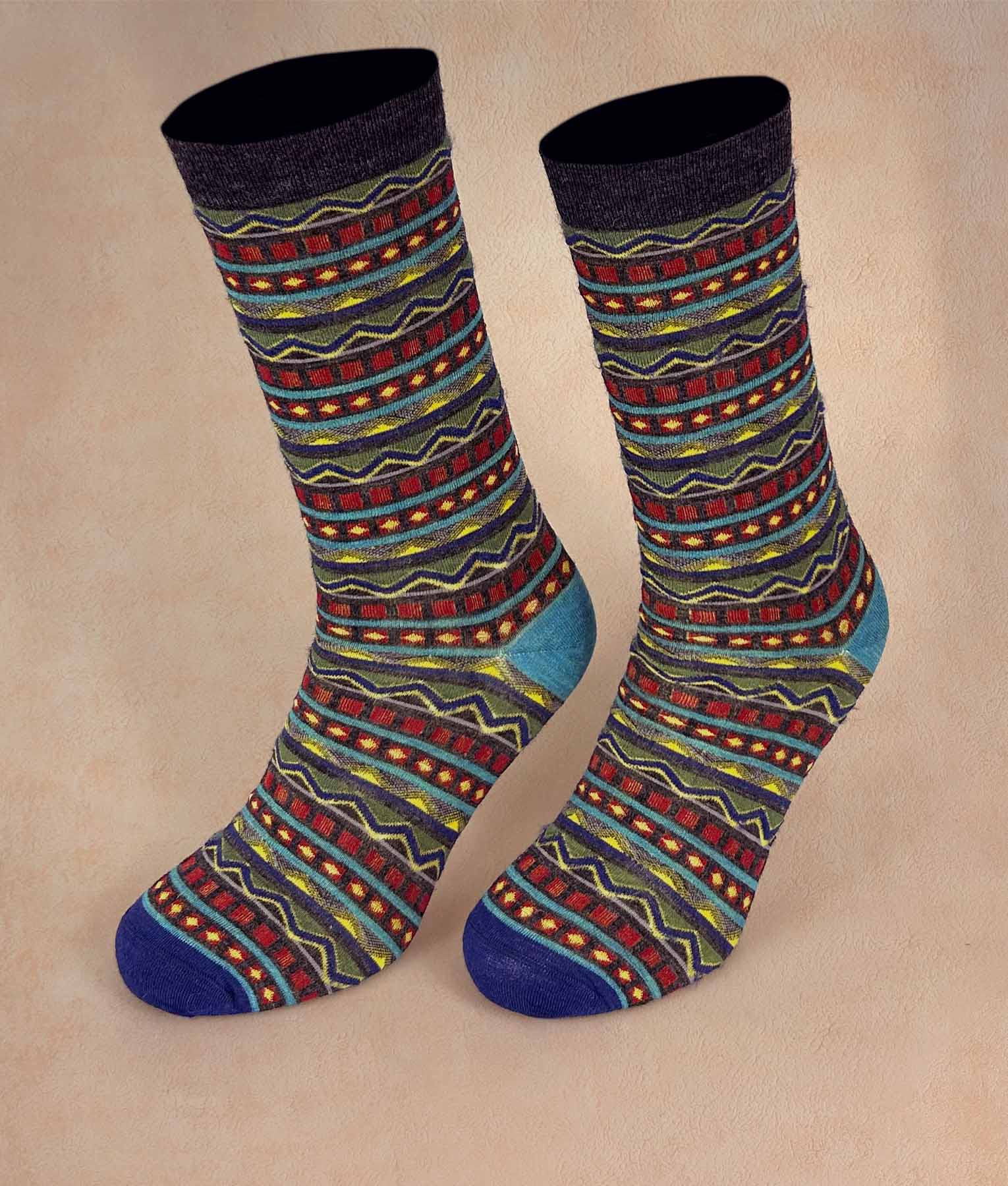 Stripes Jacquard Men Socks