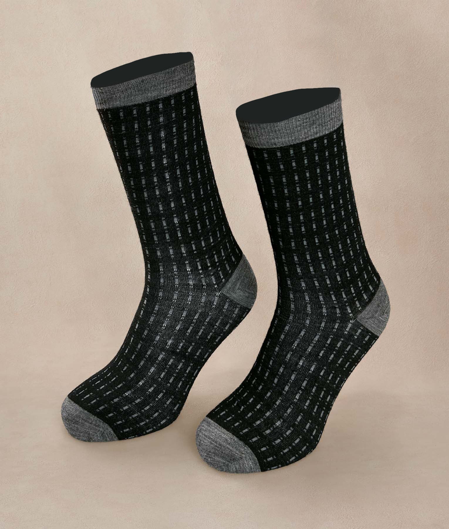 Men´s Socks Lines Interrupted - gray