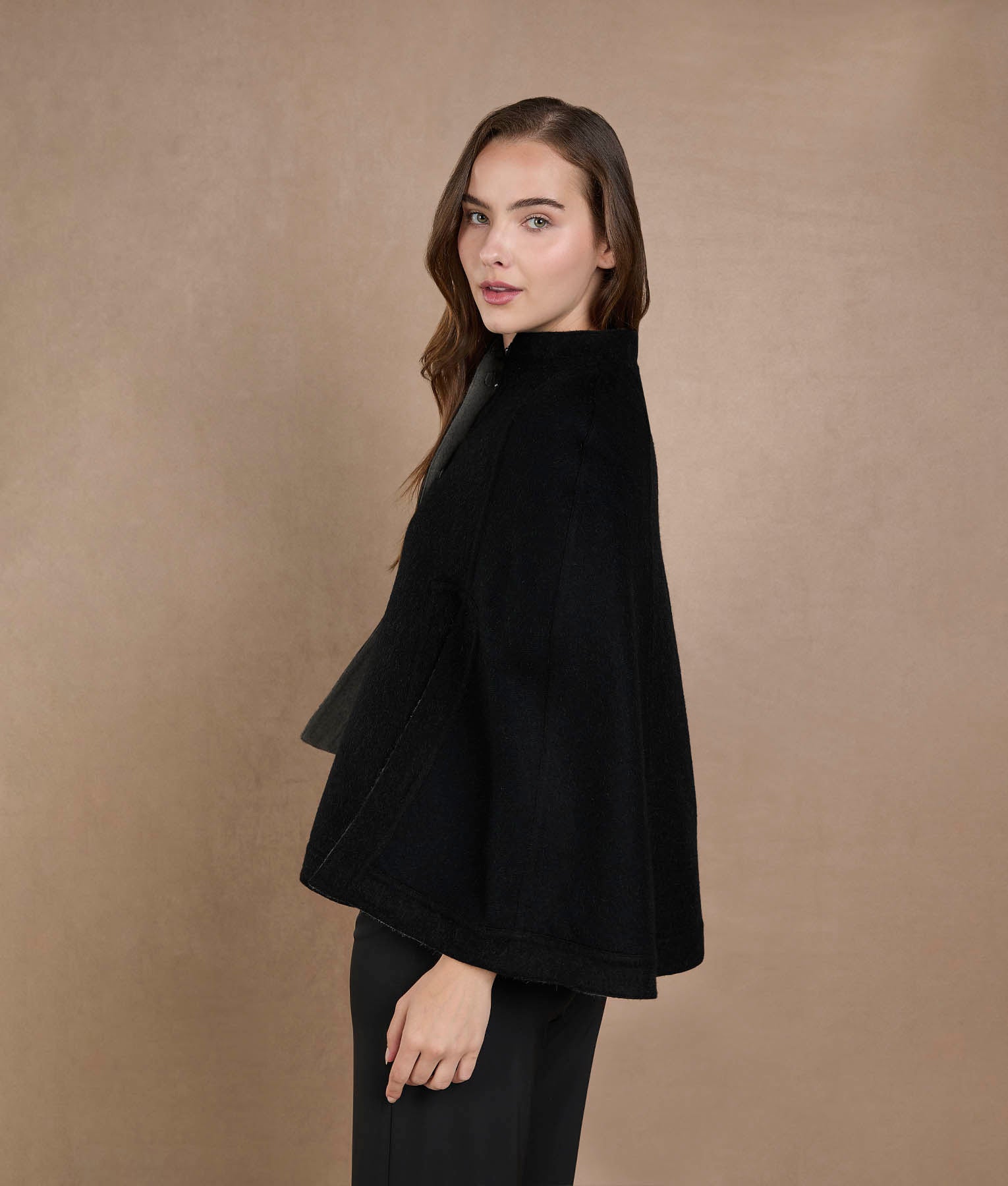 Color Blocked Reversible Cape - Ghost And Tornado