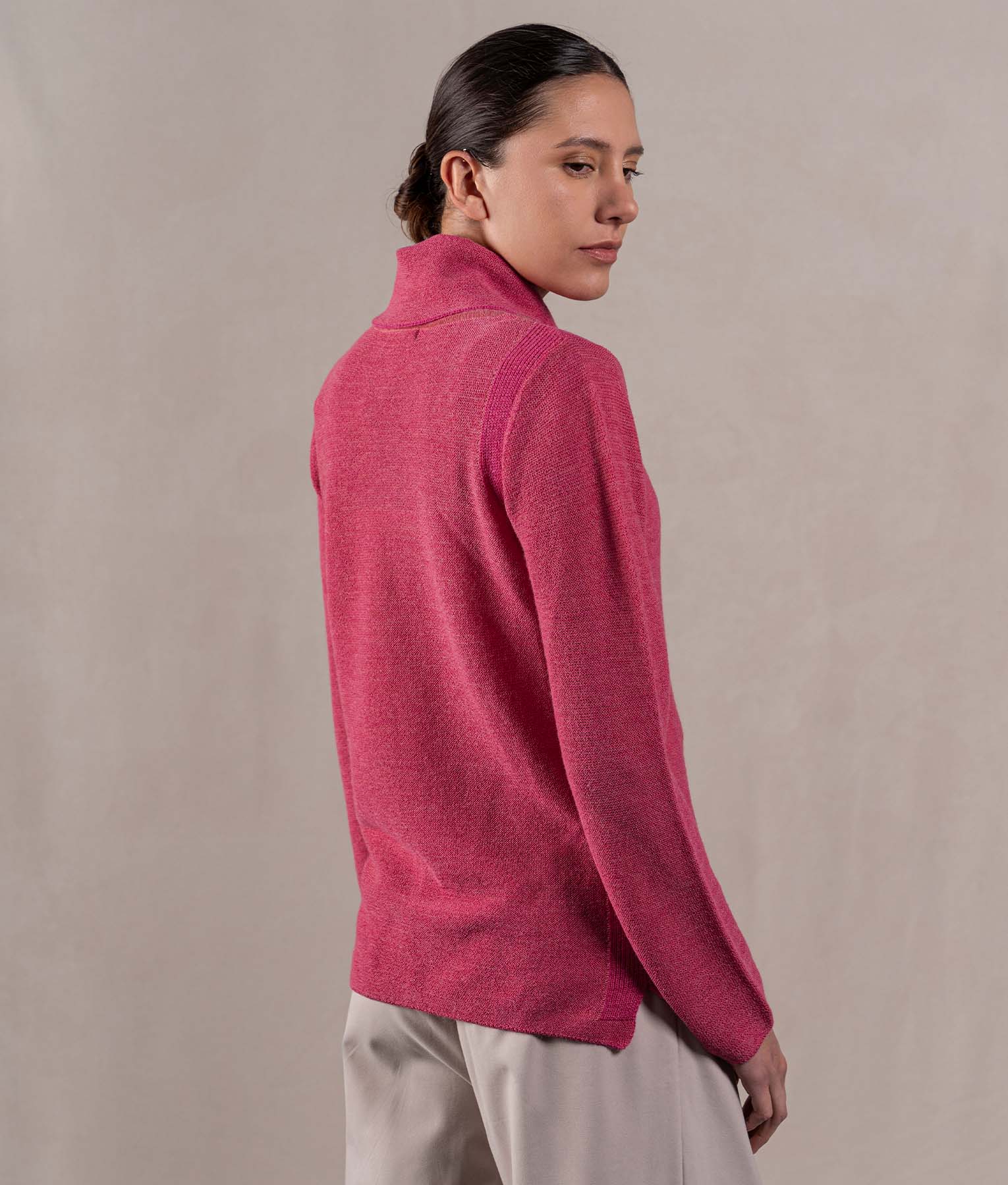 Links Sweater - Deep Pink