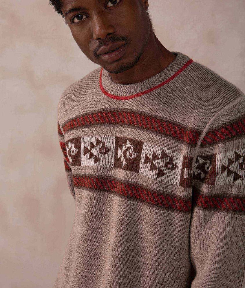 Reversible Rib-Knit Sweater - Hummus and Chocolate chips