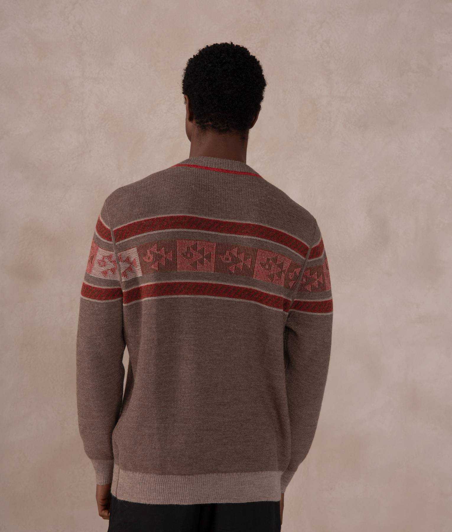 Reversible Rib-Knit Sweater - Hummus and Chocolate chips