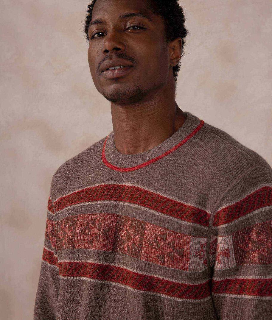 Reversible Rib-Knit Sweater - Hummus and Chocolate chips