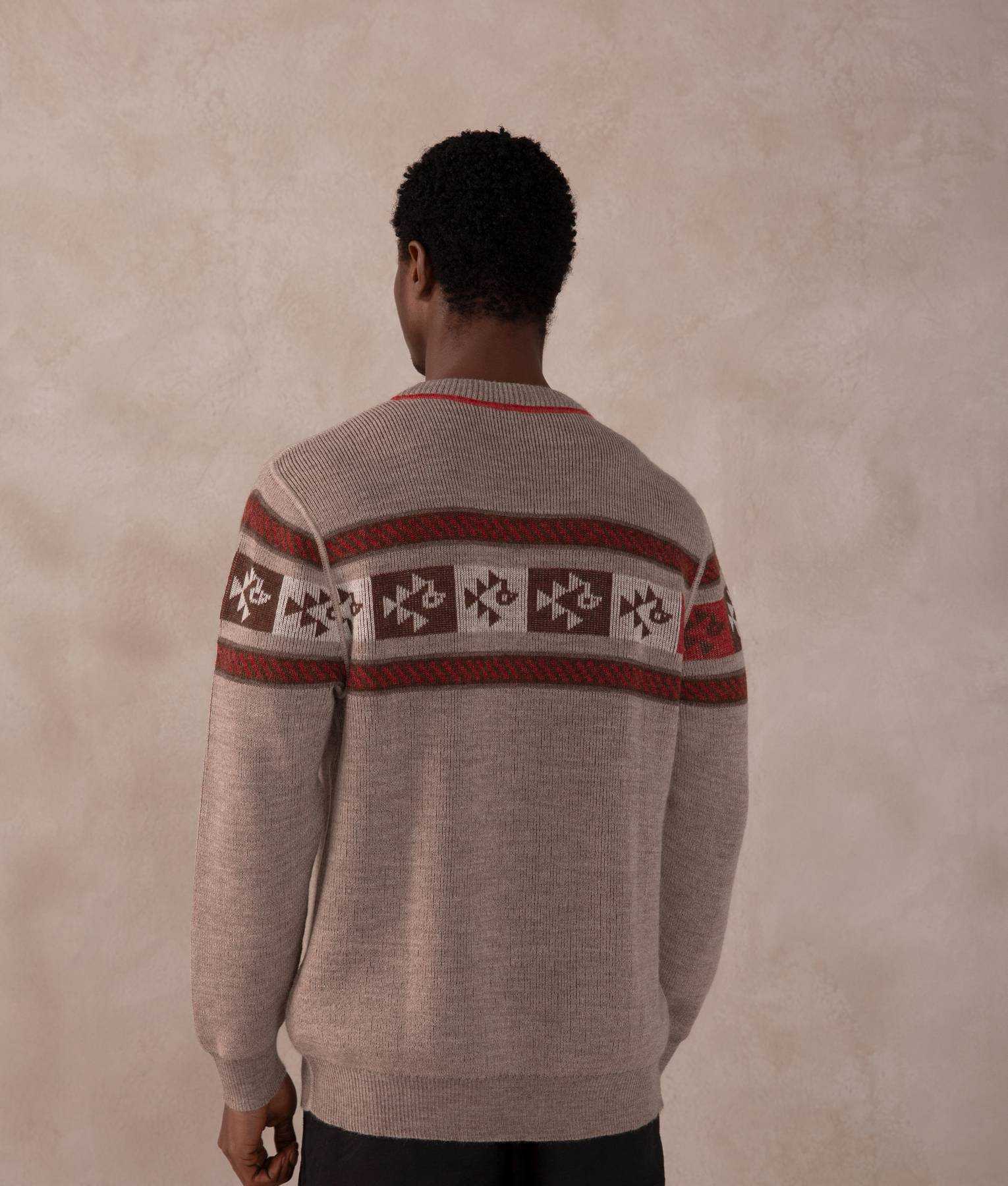 Reversible Rib-Knit Sweater - Hummus and Chocolate chips