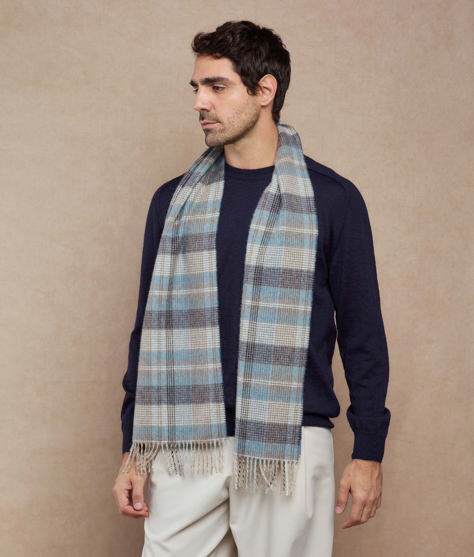 Classic Plaid Print Scarf