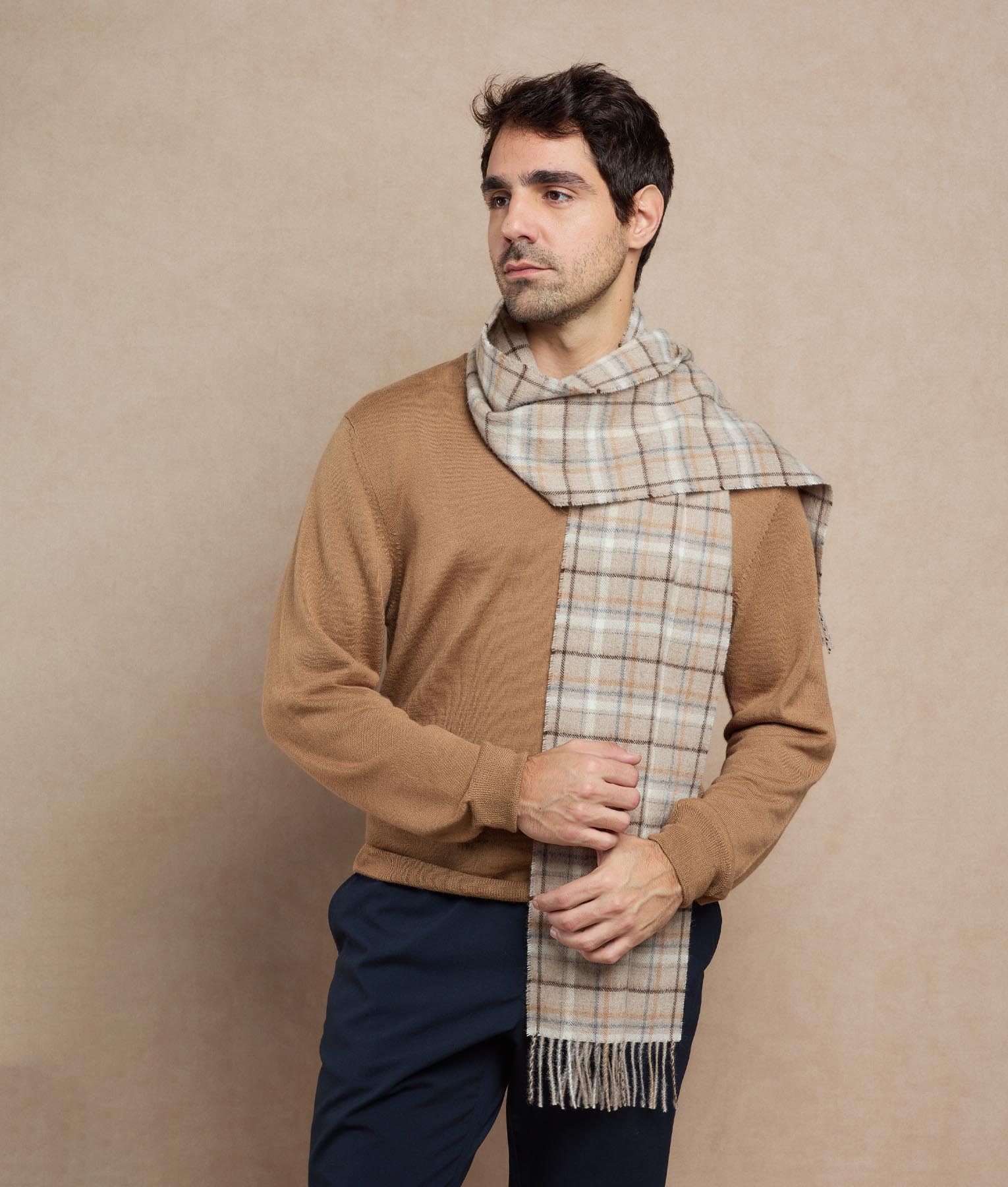 Classic Check Print Scarf