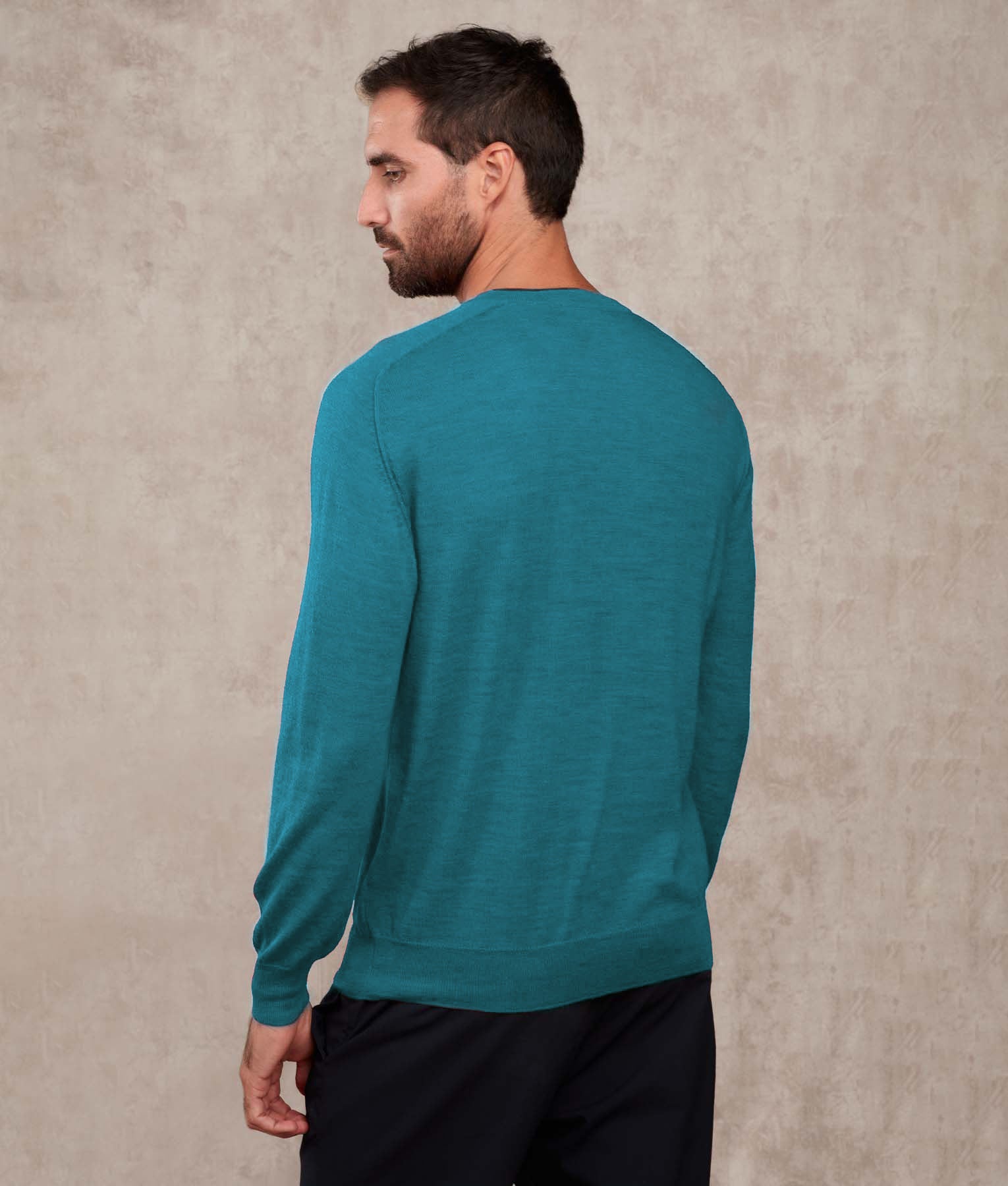 Mens Crew Sweater - loch blue