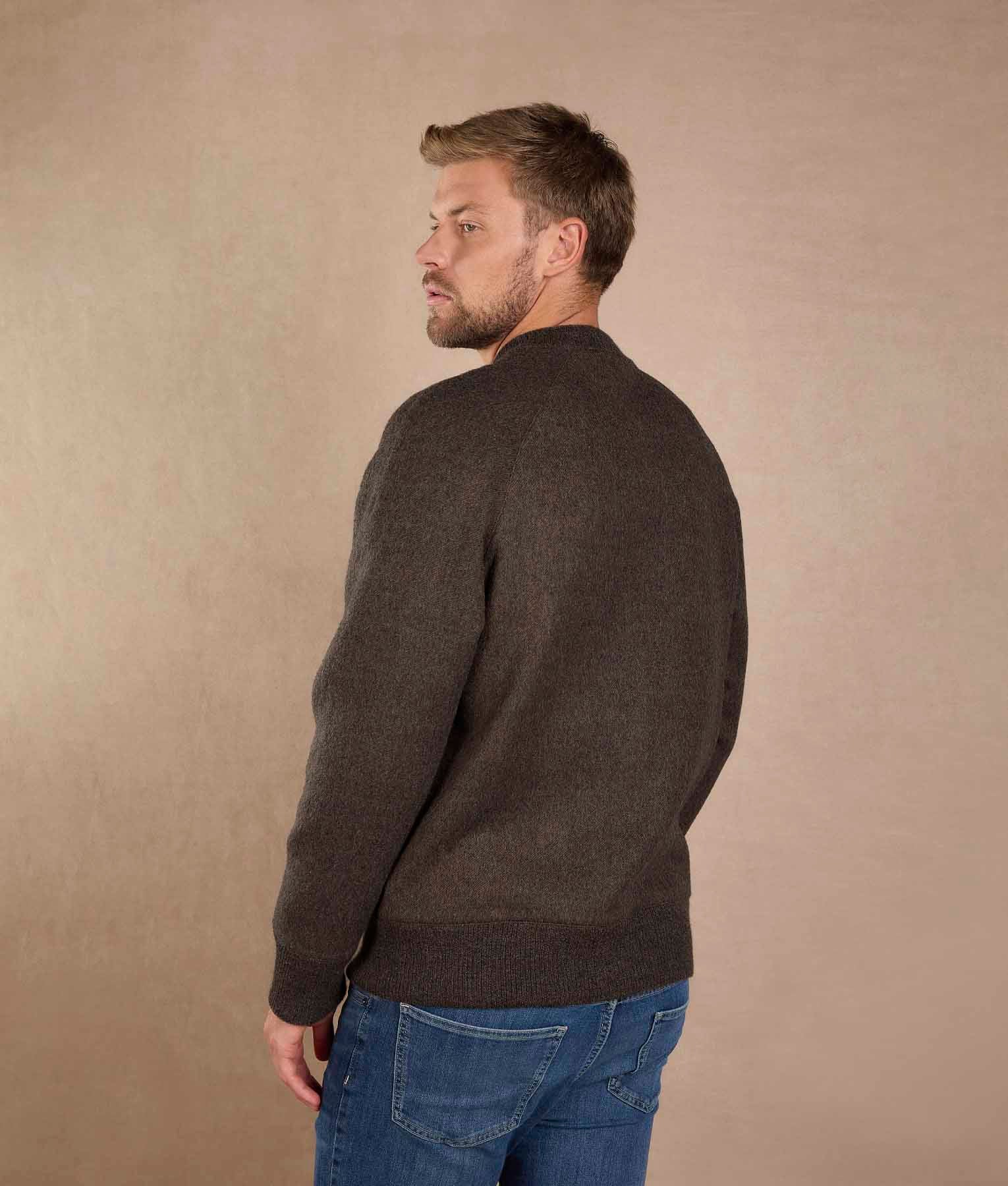 Reversible Baby Alpaca Bomber Jacket