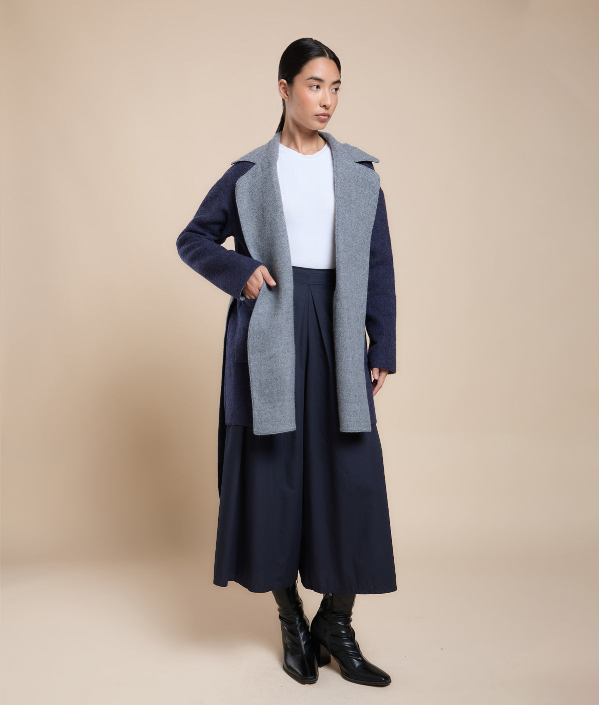 Reversible Wrap Coat
