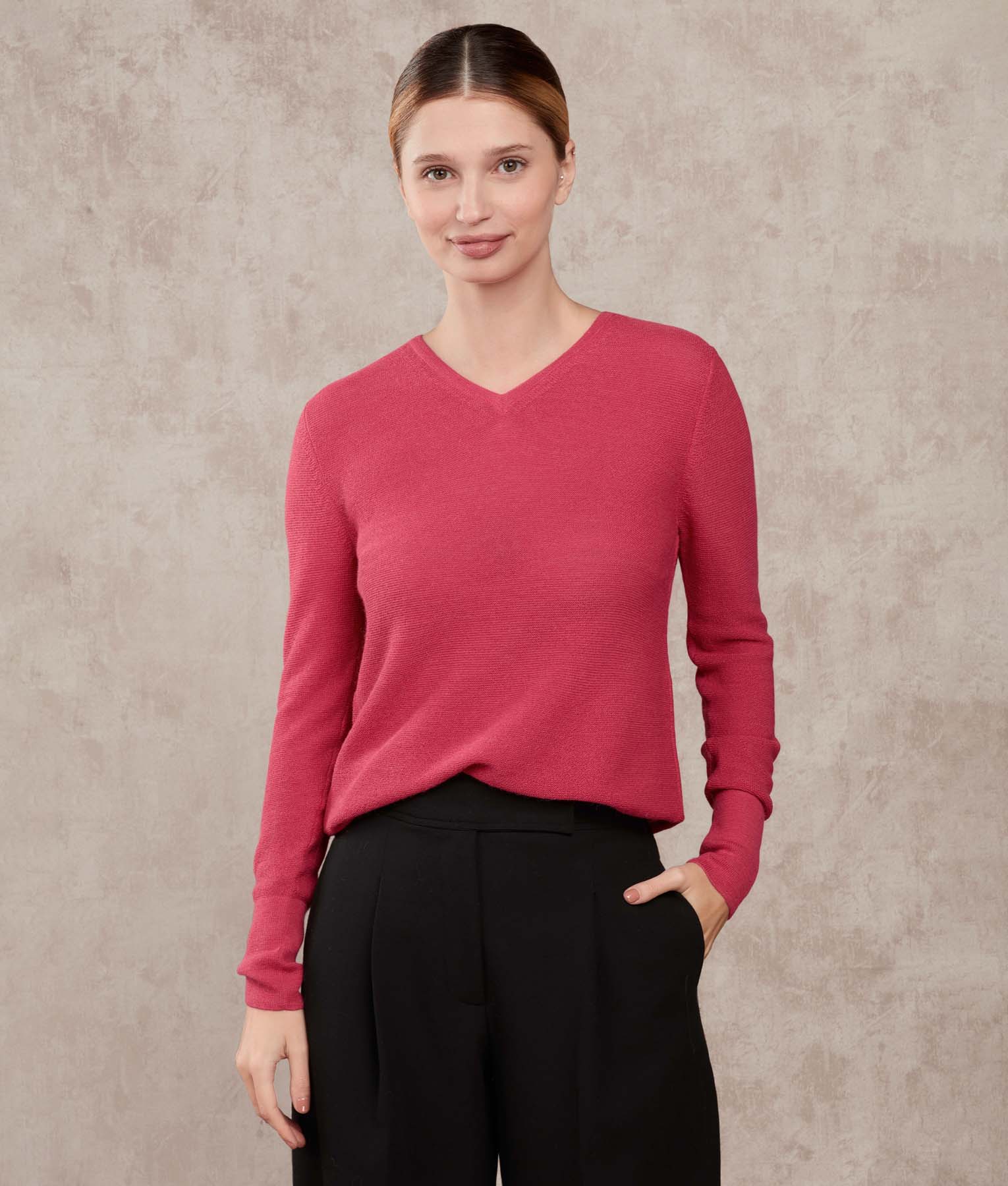 Links Basic Vee Sweater