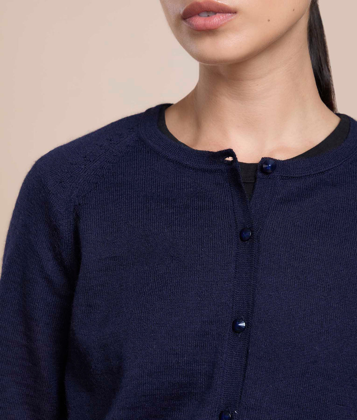 Basic Raglan Sleeve Cardigan