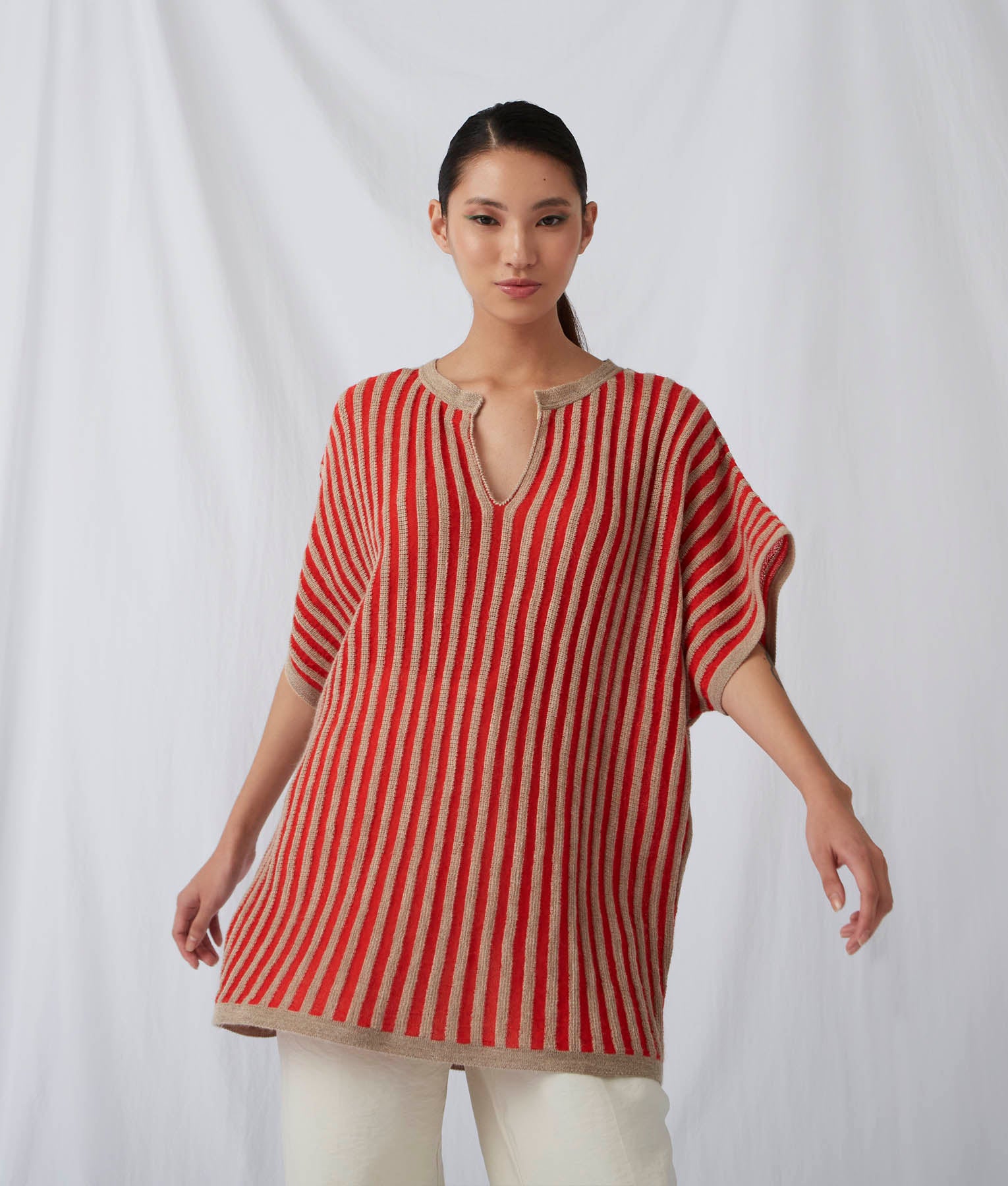 Striped Poncho