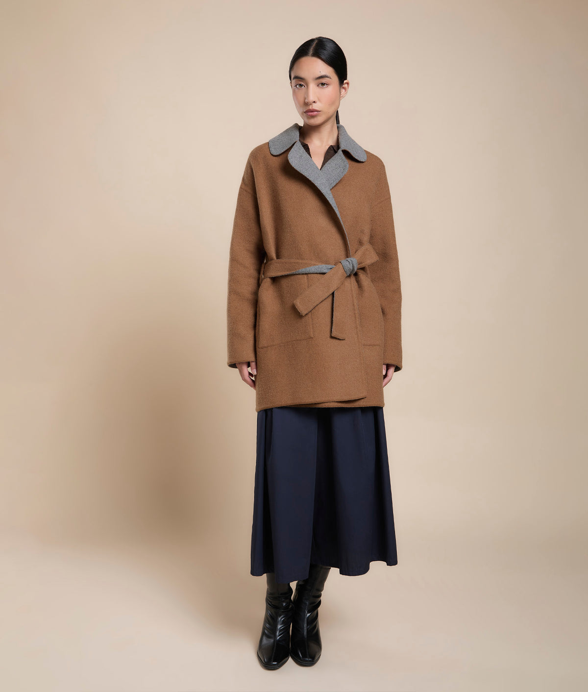 Reversible Wrap Coat