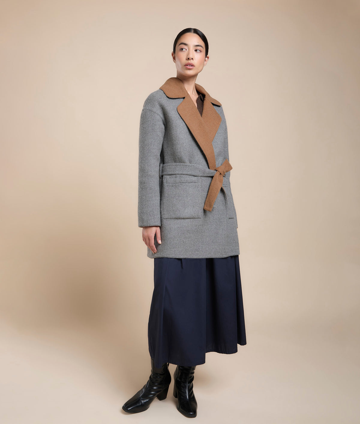 Reversible Wrap Coat