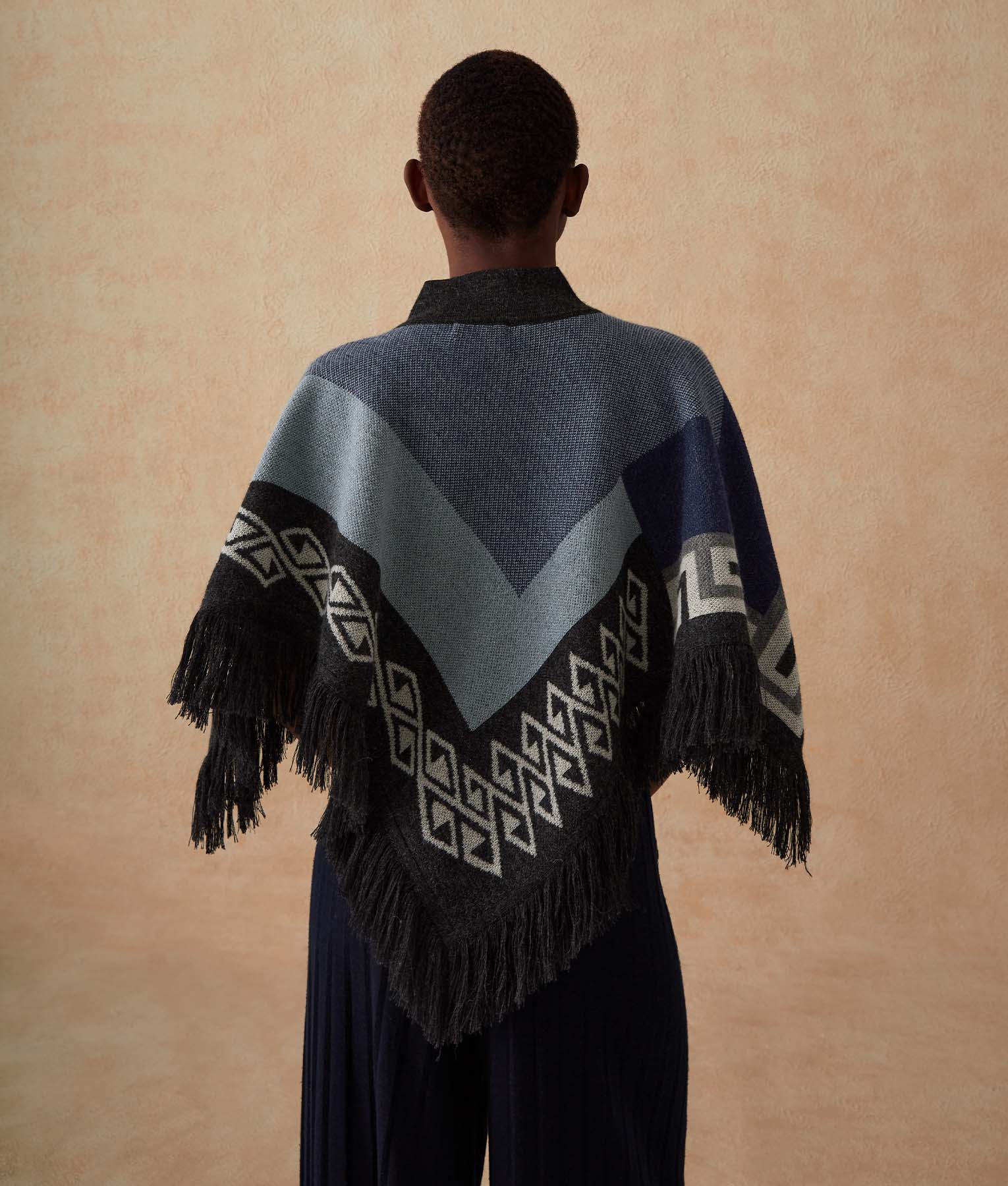 Short Triangular Poncho