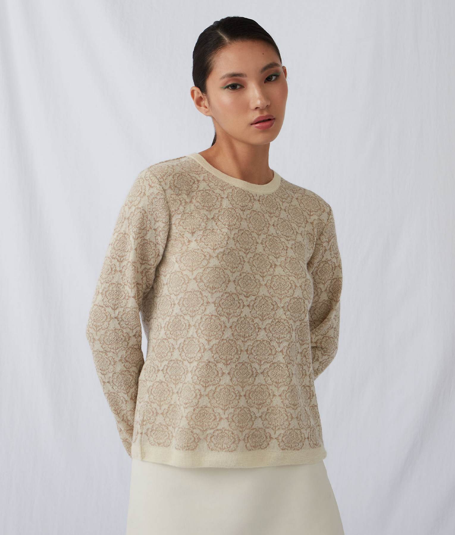 Transfer Flowers Basic Sweater