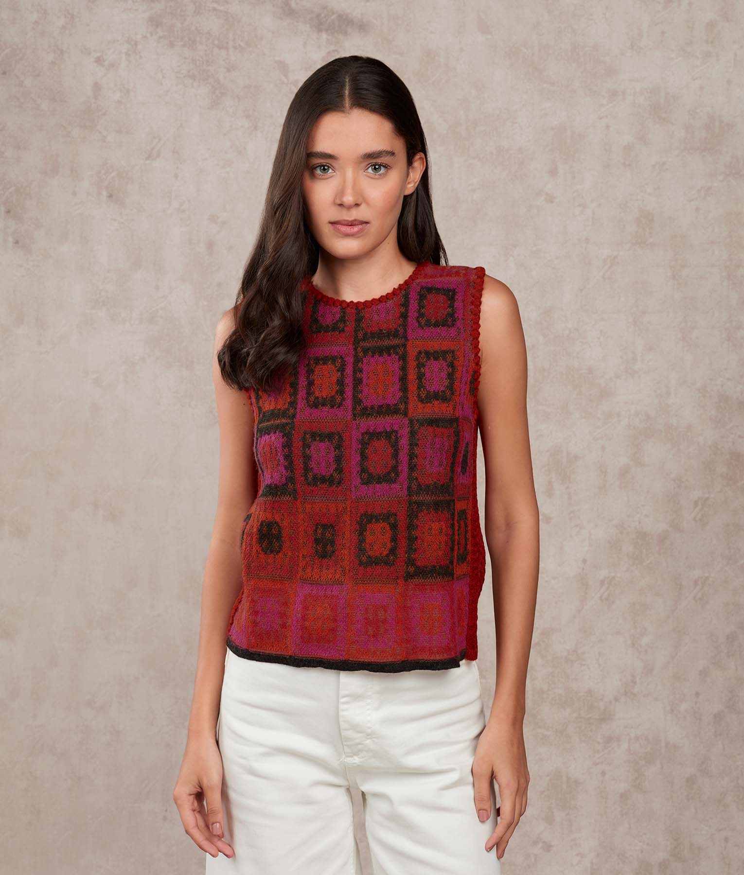 Dreams Of Crochet O Neck Vest