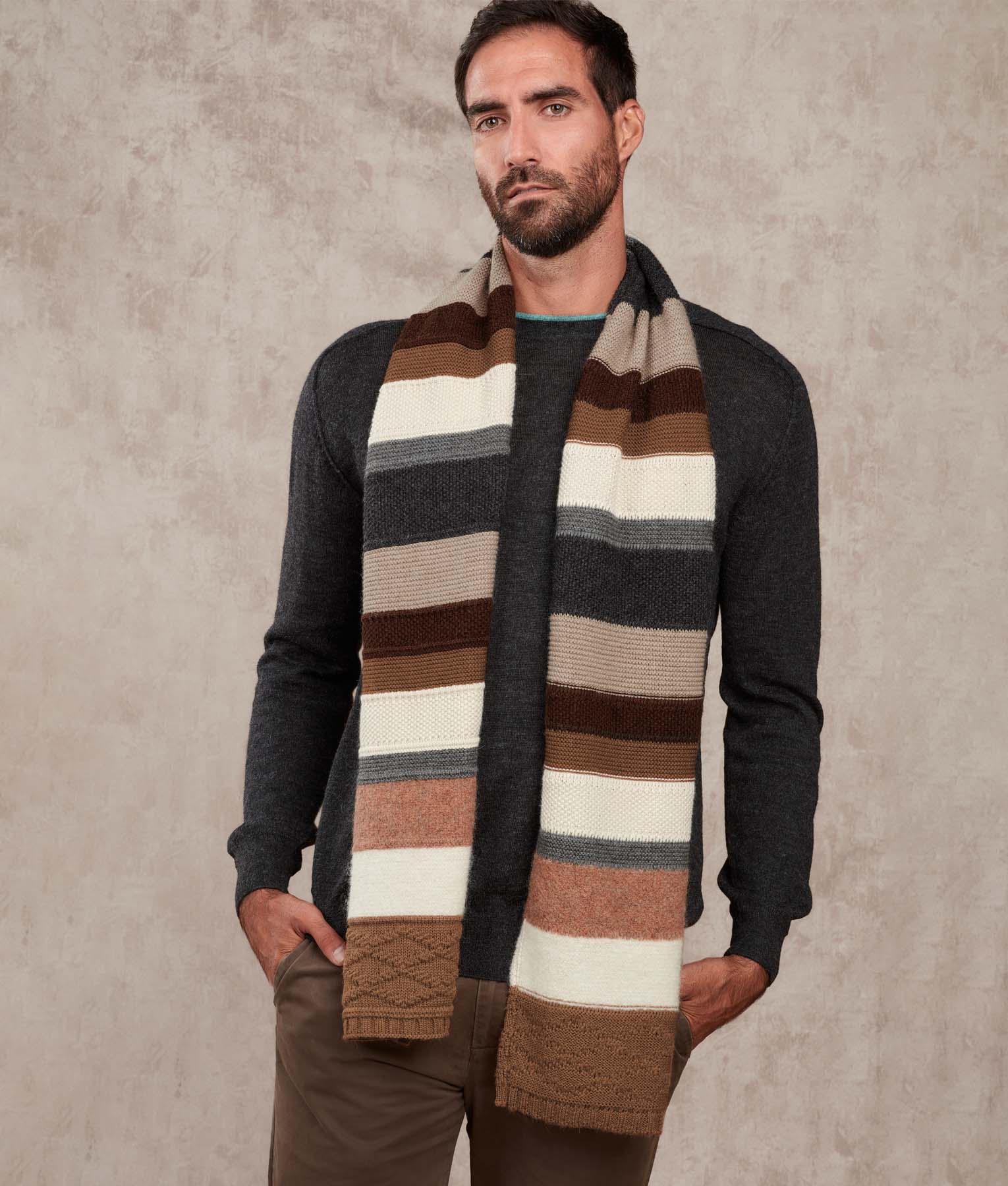 Sampler Scarf - Licorice And Hipmunk
