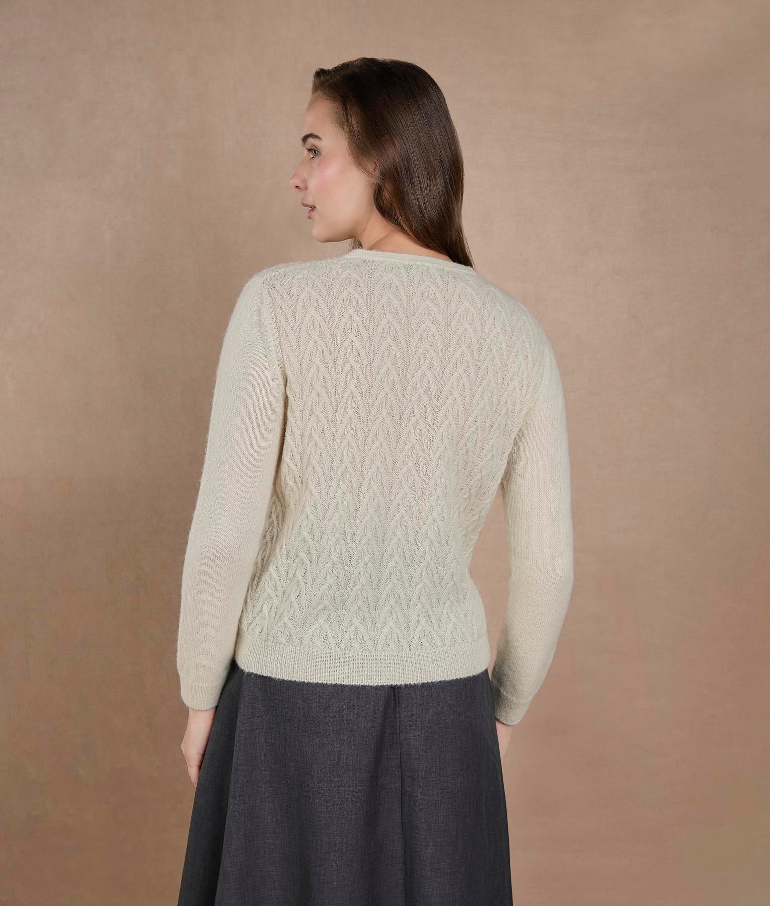 Bright White Cardigan