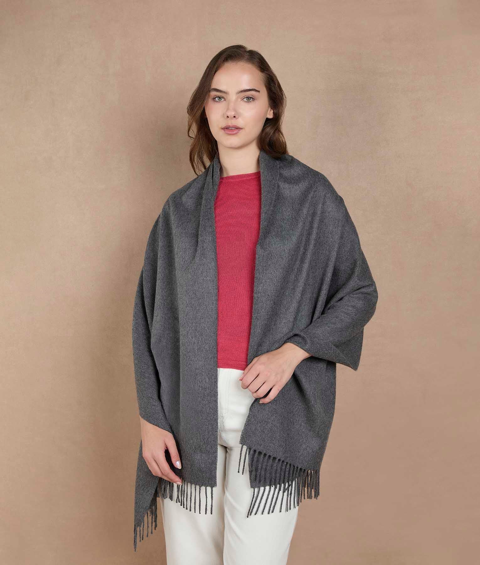 Classic Graphite Gray Shawl