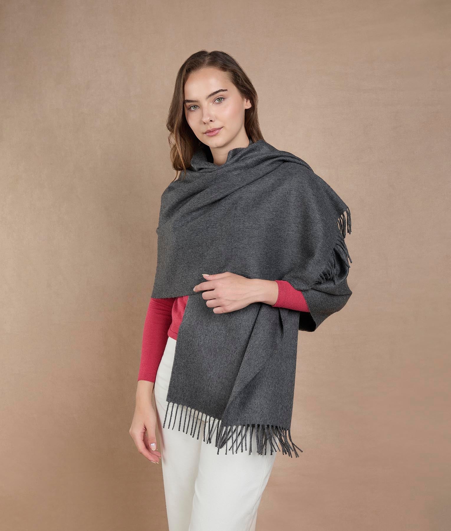 Classic Graphite Gray Shawl