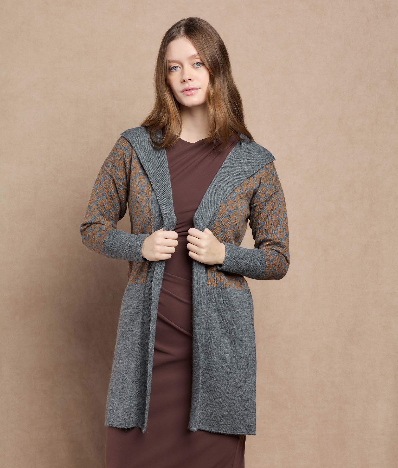 Reversible Long Cardigan