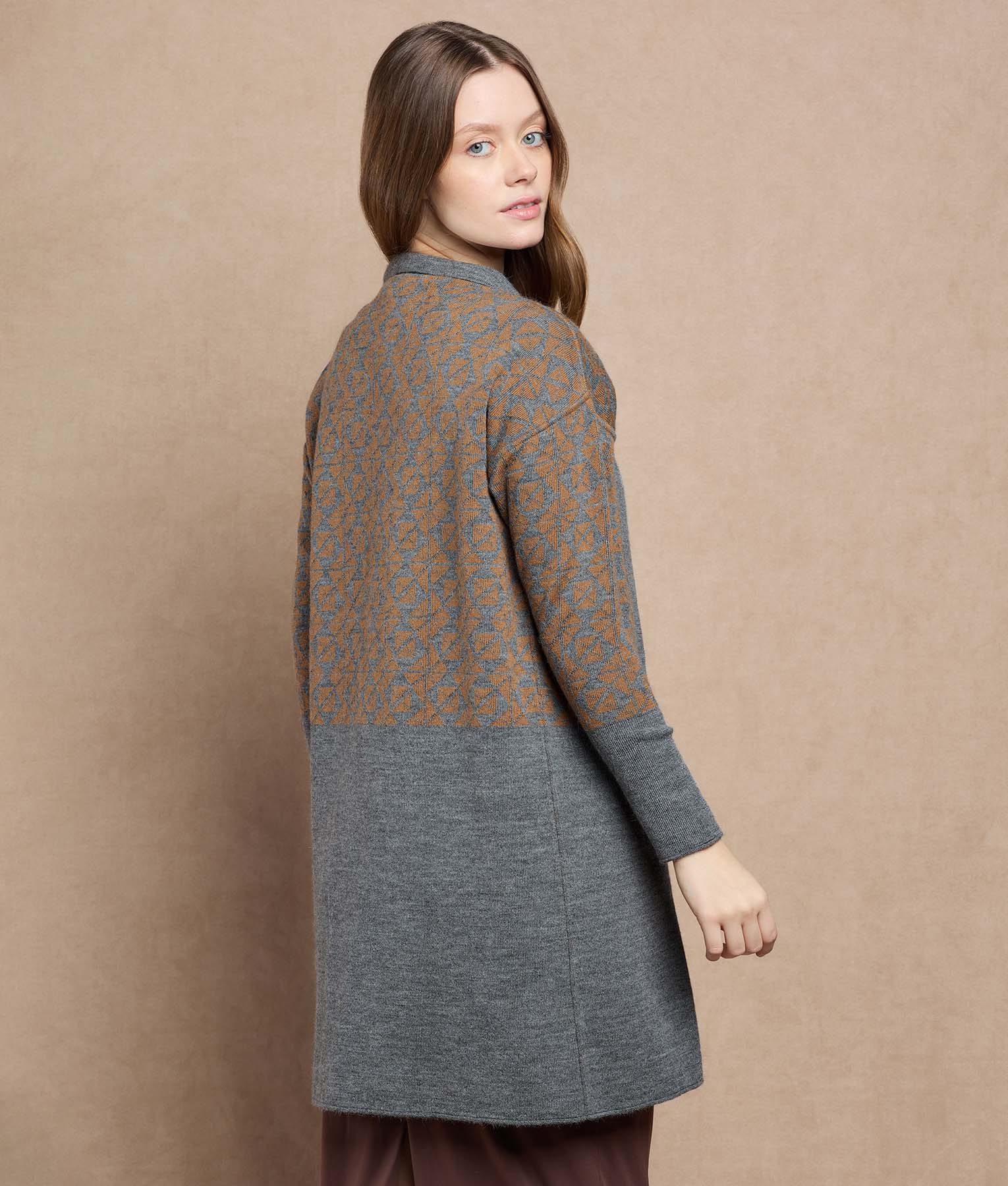 Reversible Long Cardigan