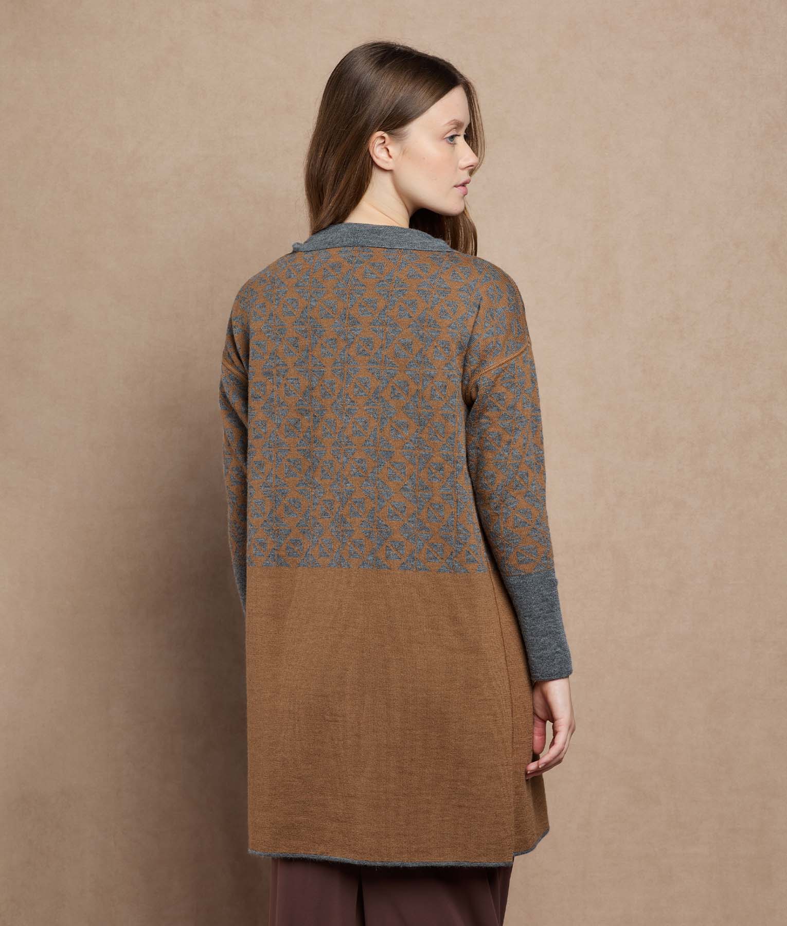 Reversible Long Cardigan