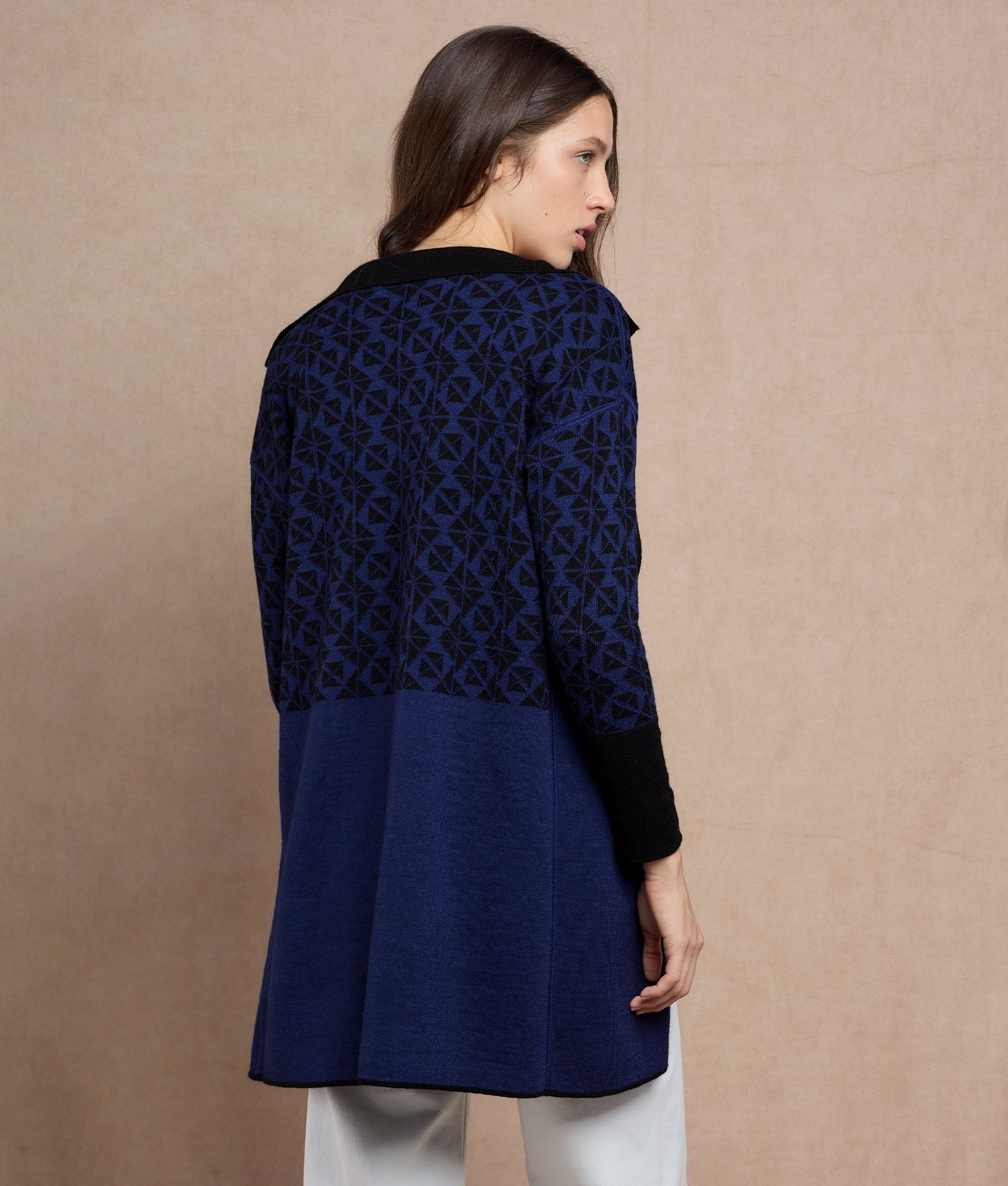 Reversible Long Cardigan