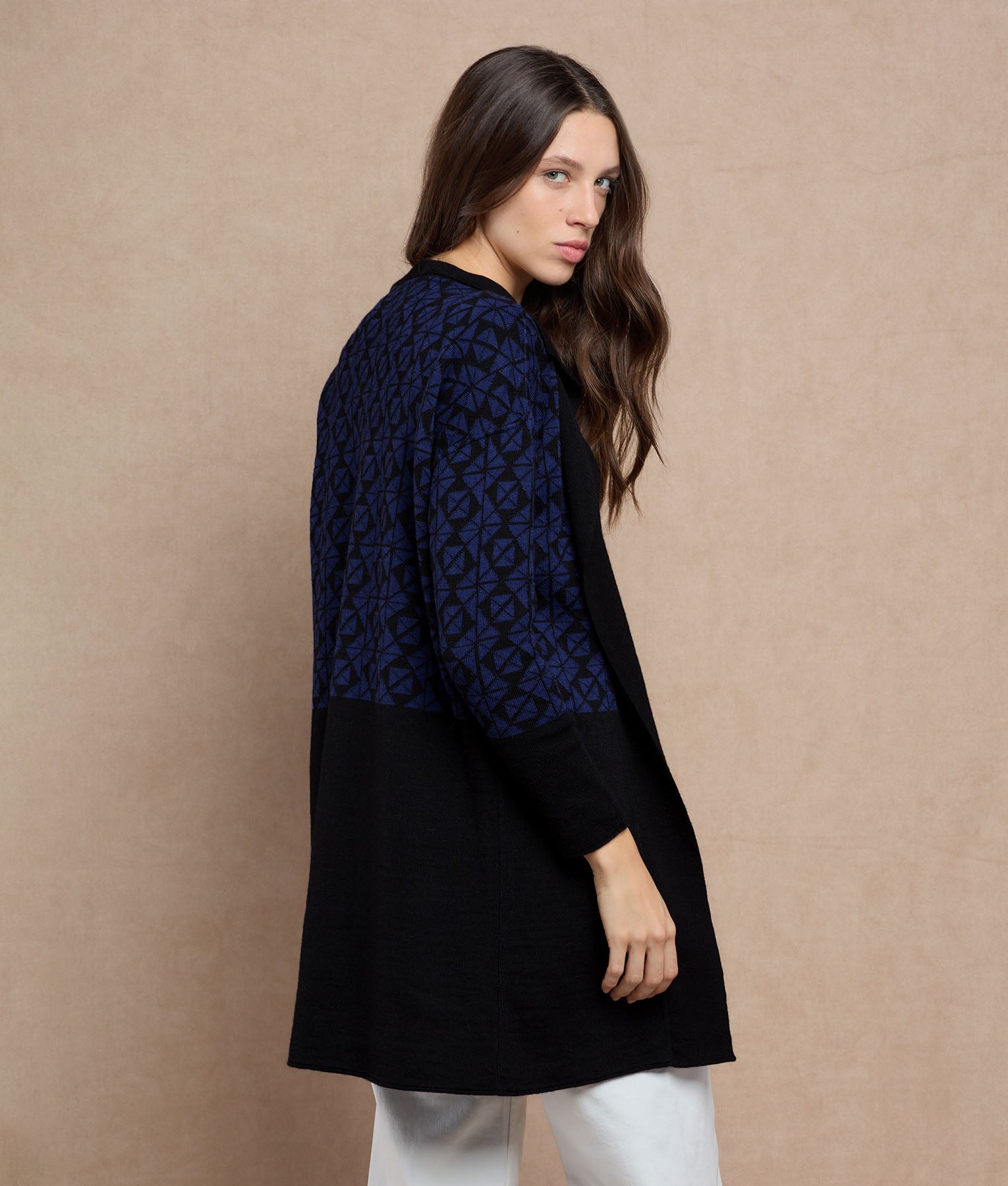 Reversible Long Cardigan